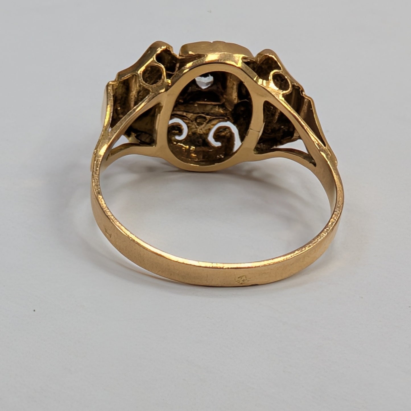 Bague en or jaune 18K Taille-55