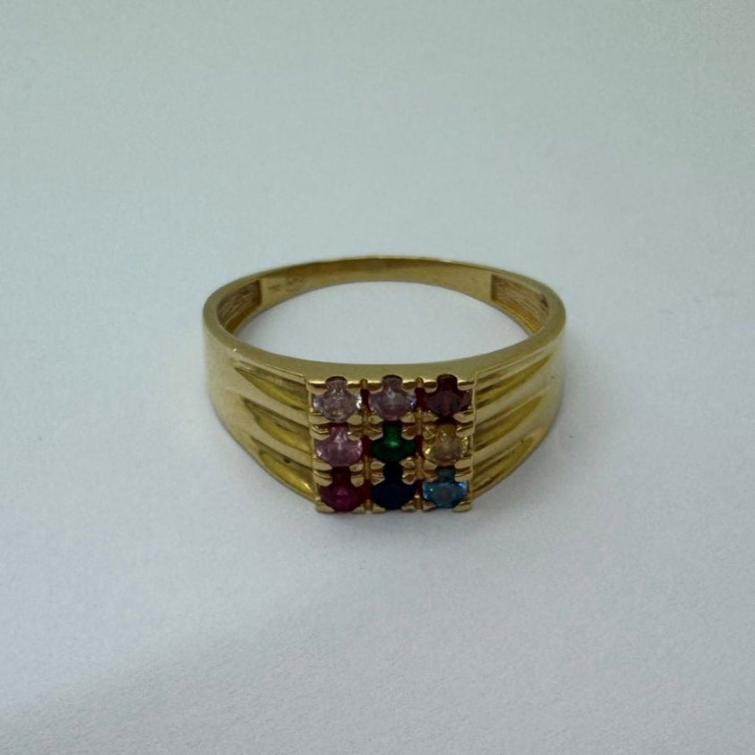 Chevalière en or jaune 18K Taille-65