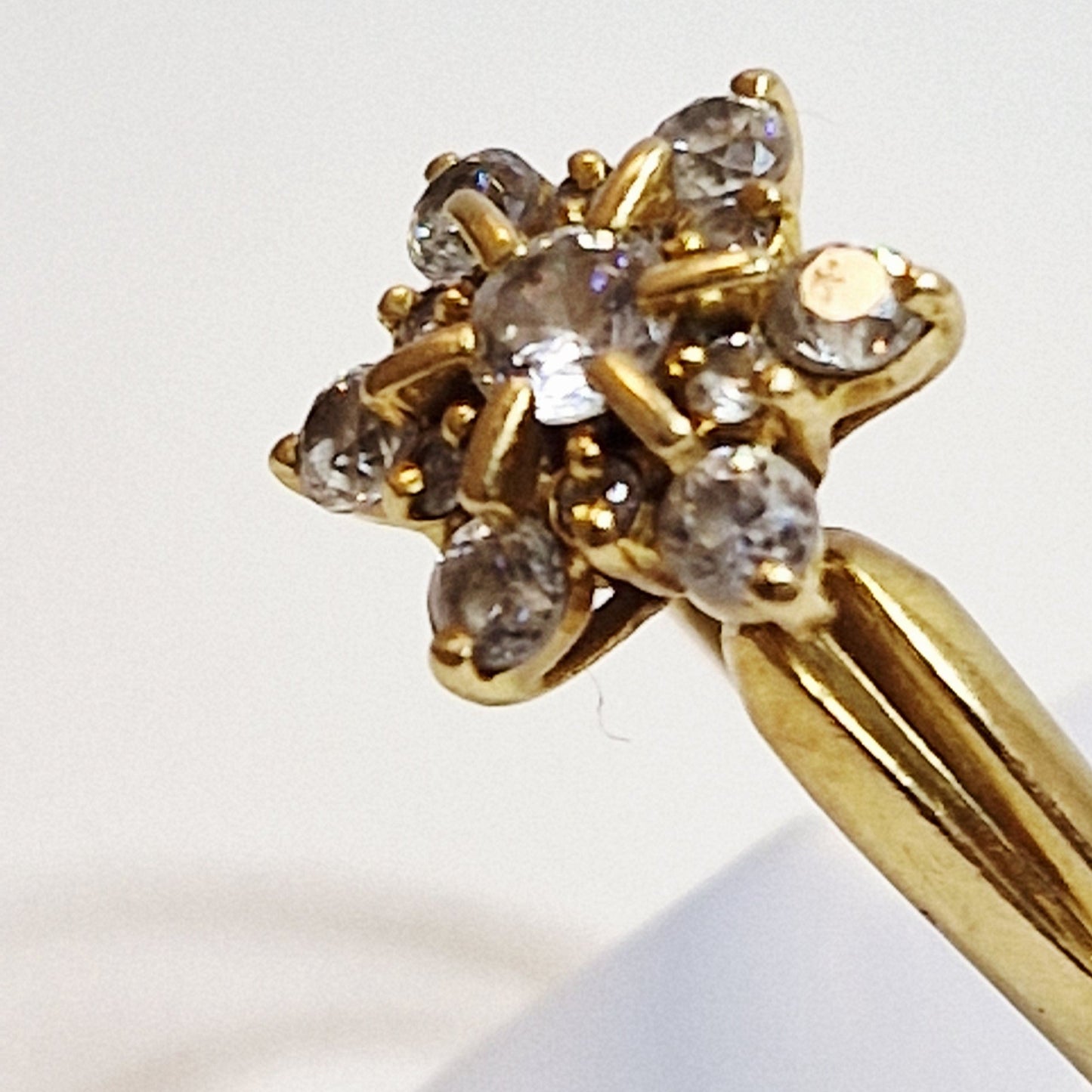 Bague Marguerite en Or Jaune 18K Taille-55