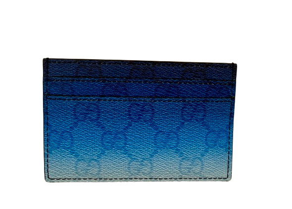 Porte-cartes Gucci Chroma bleu monogram - Comme Neuf