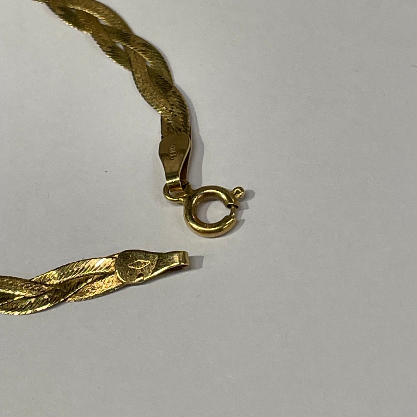 Bracelet Maillon Tressé en Or Jaune 18K 2.56 Grs