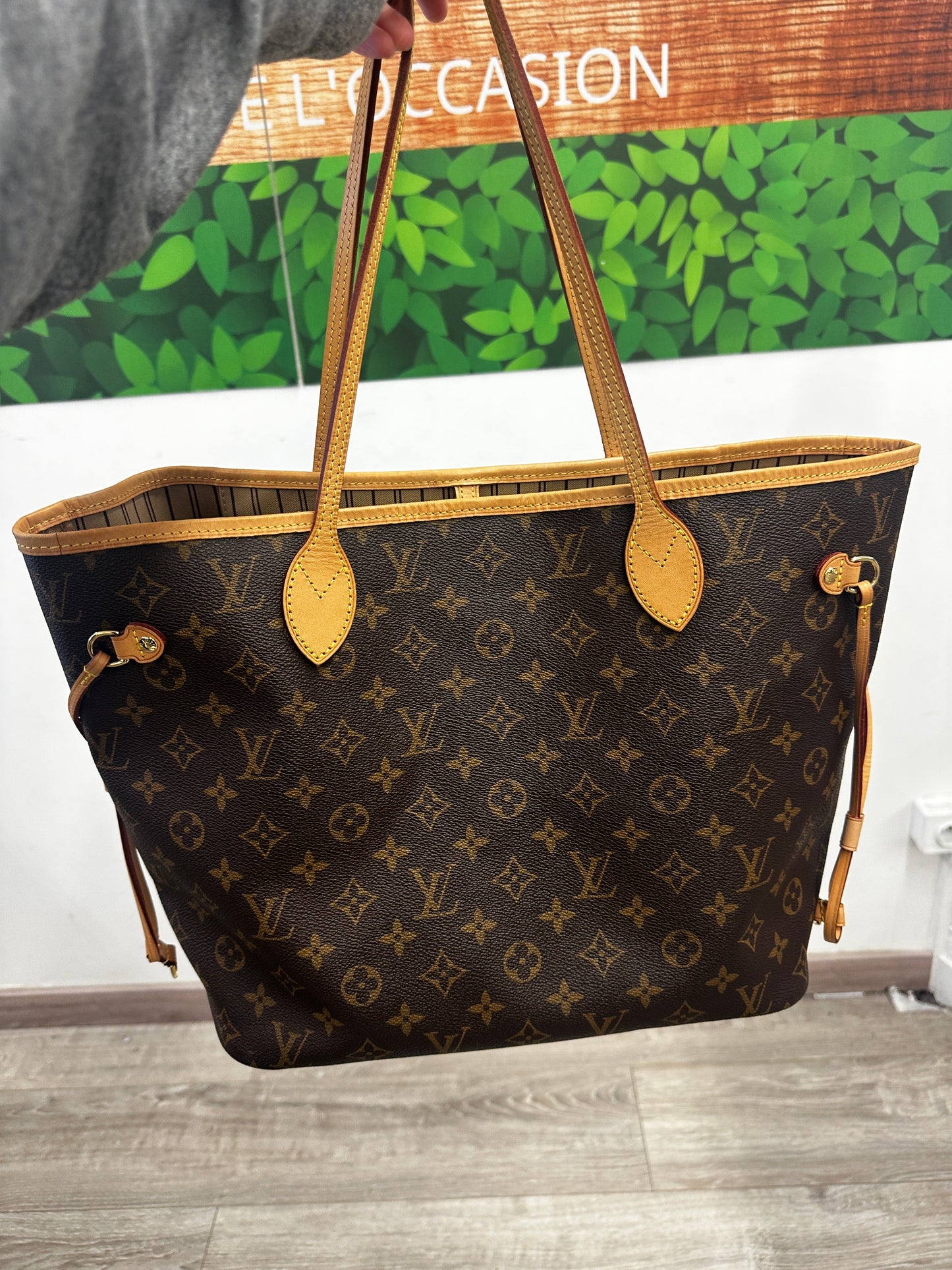 Sac à main Louis Vuitton Nerverfull MM en cuir marron