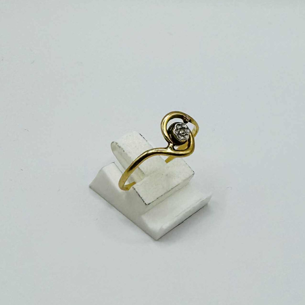 Solitaire en Or Jaune 18K taille-57
