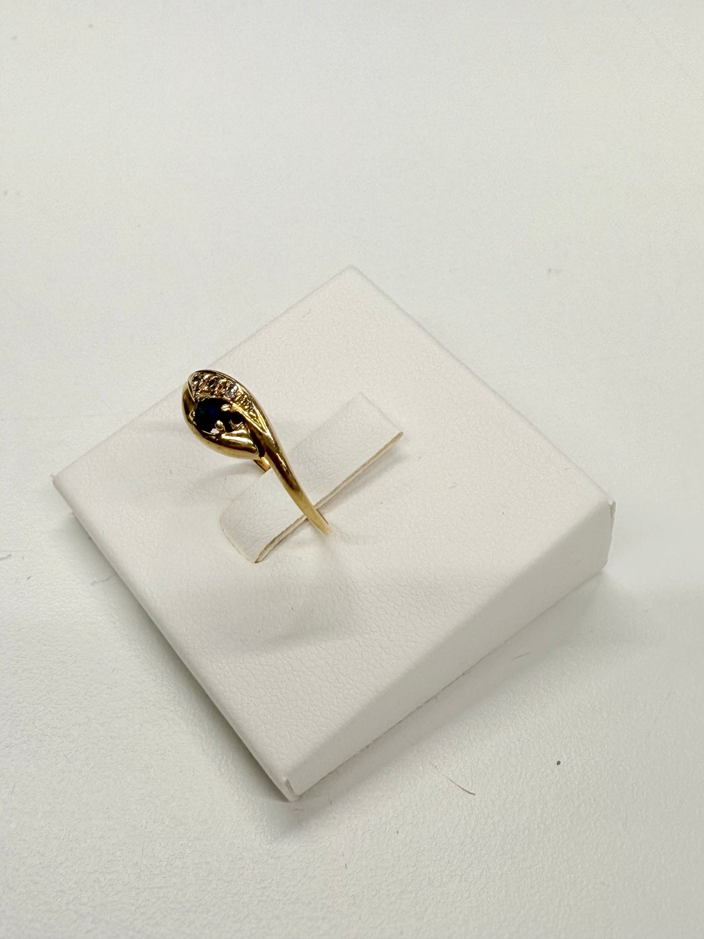 Bague Or 18k Saphir et Diamants - Taille 55