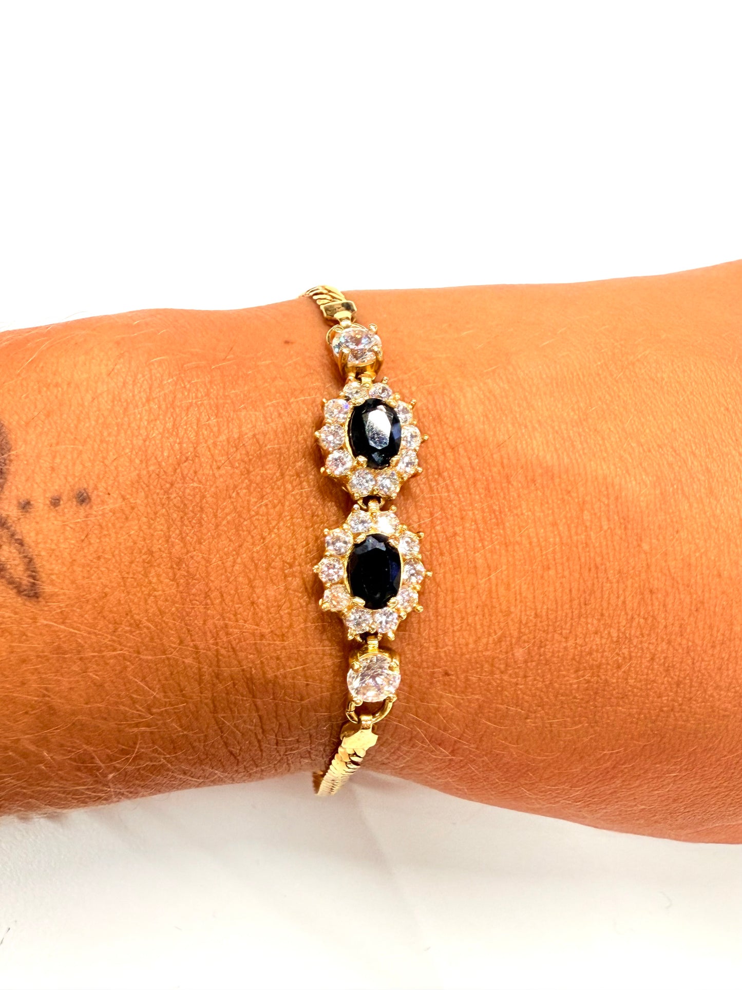 Bracelet maille anglaise en or jaune 18K 8.74 Grs