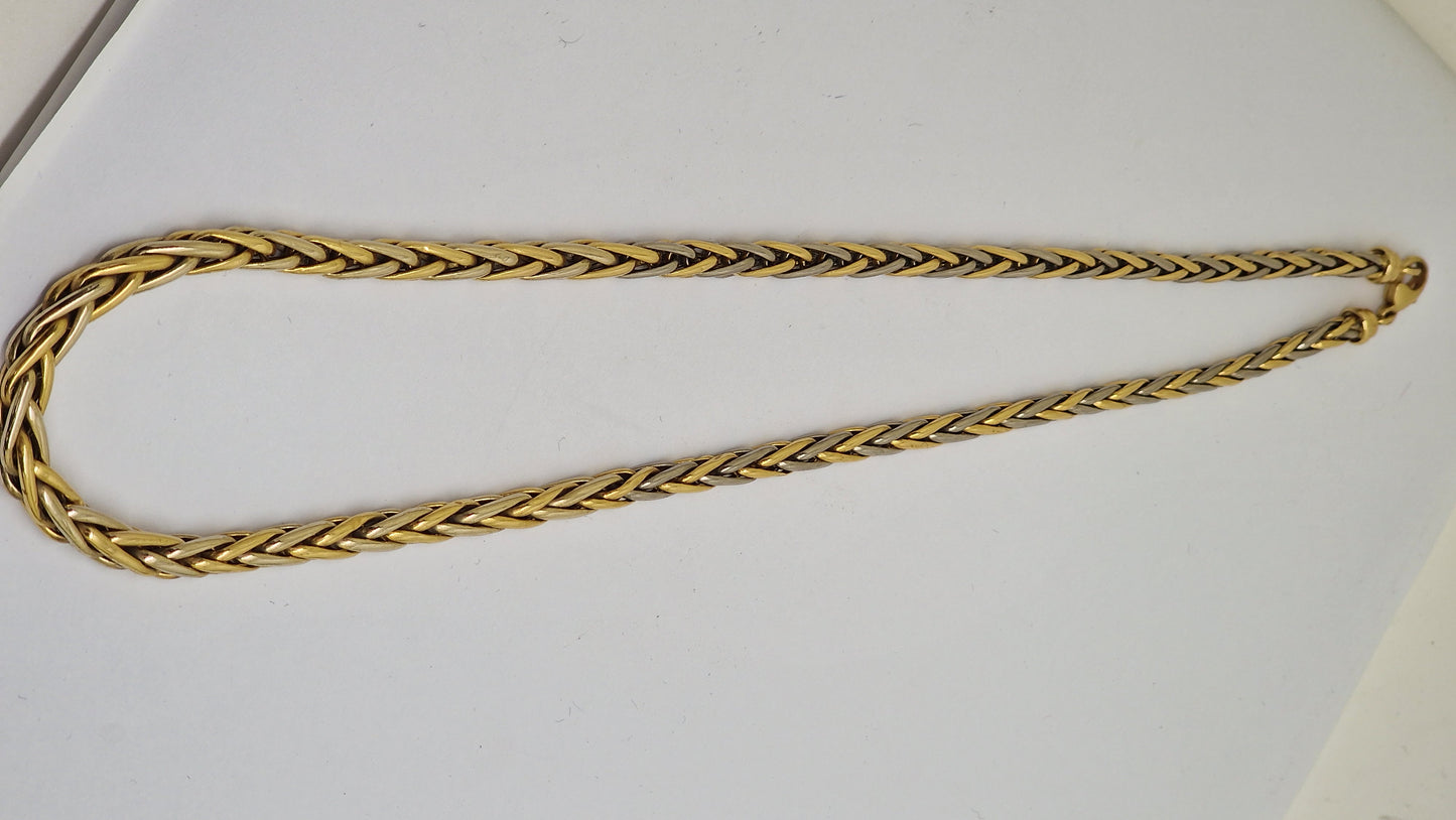 Collier Maille Palmier 2 Ors 18 K - 19,07 Grs