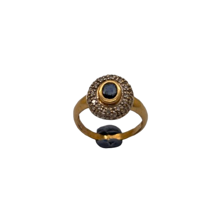 Bague en or jaune 18K Taille-55