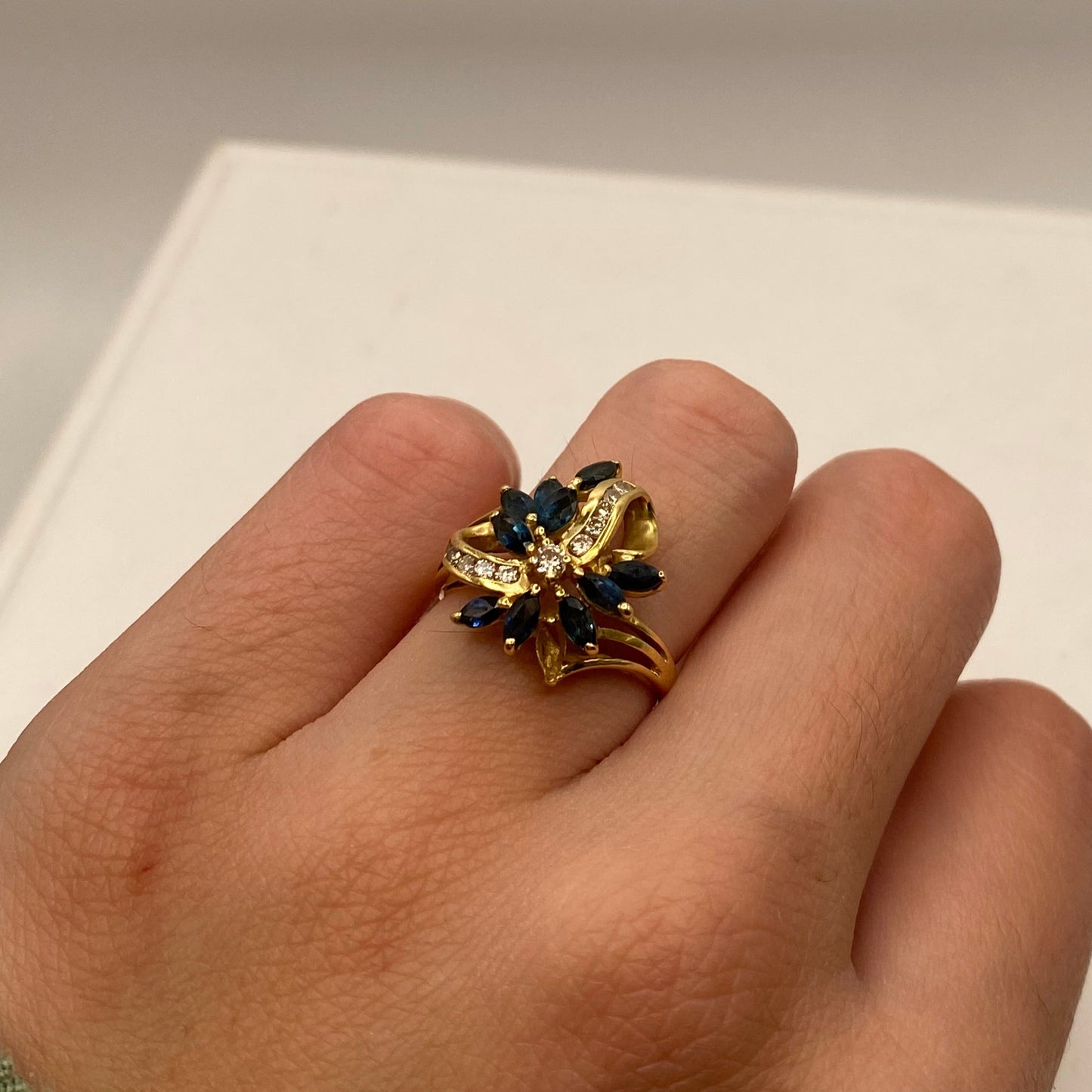 Bagues en Or Jaune 18K Taille-51