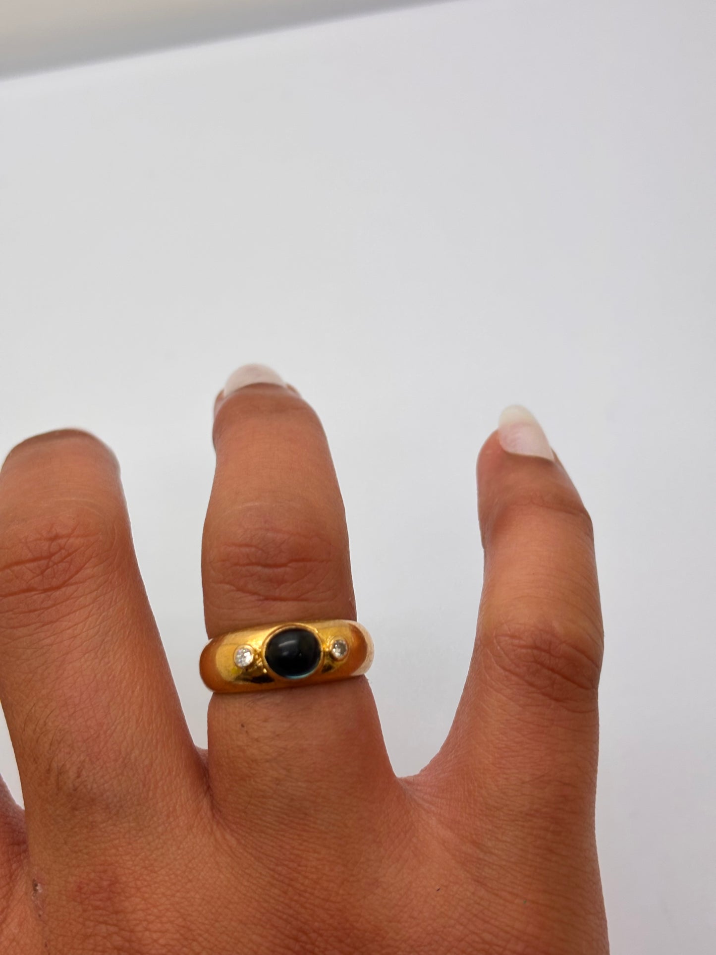 Chevalière en Or Jaune 18K Taille-51.5