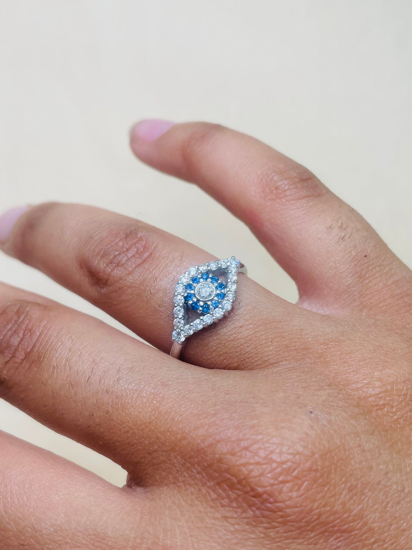 Bague en or blanc 18K Taille-54.5