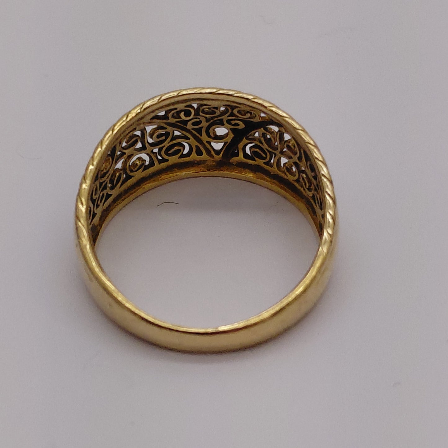 Bagues fantaisie en or jaune 18K Taille-50