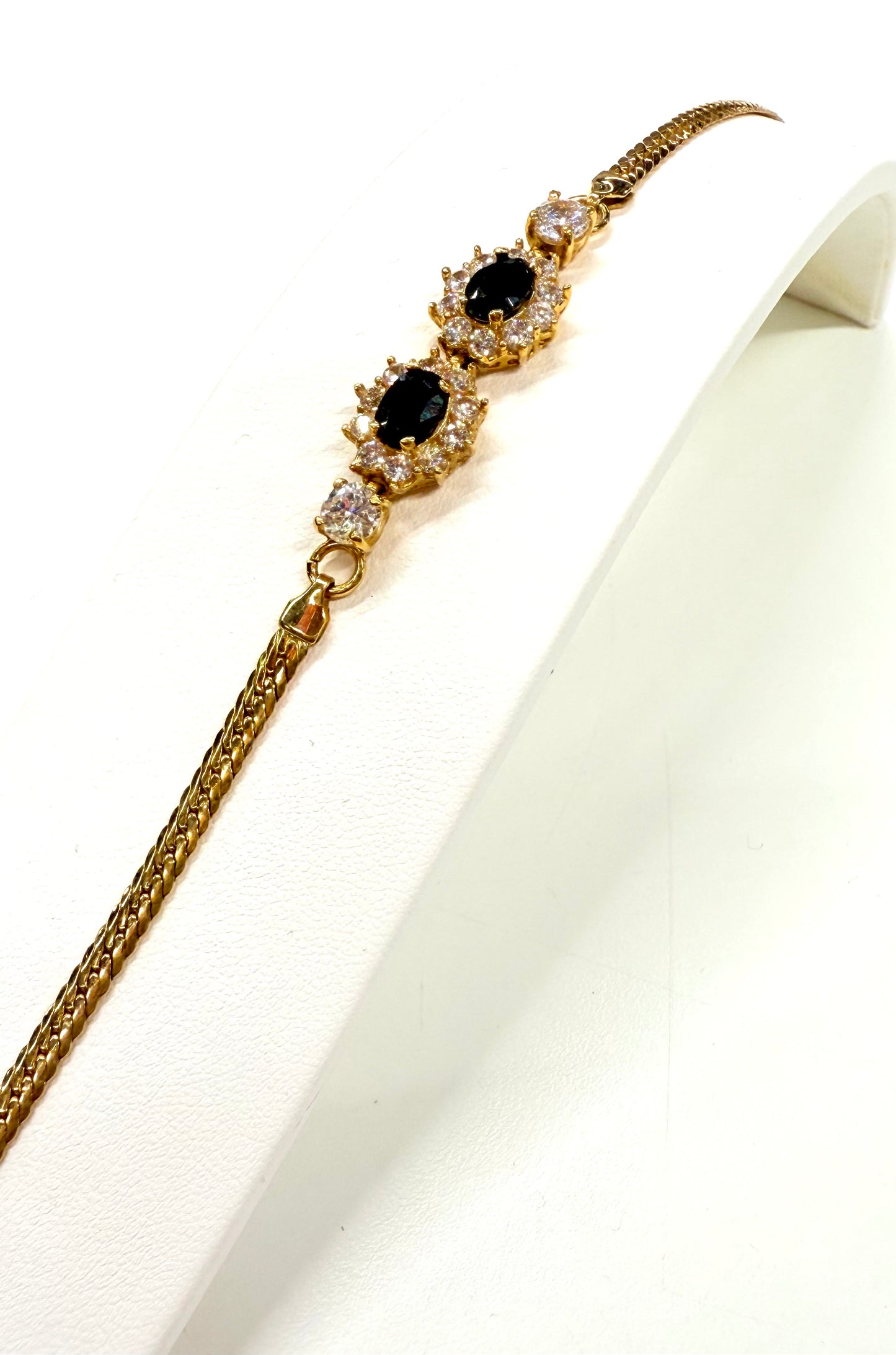Bracelet maille anglaise en or jaune 18K 8.74 Grs