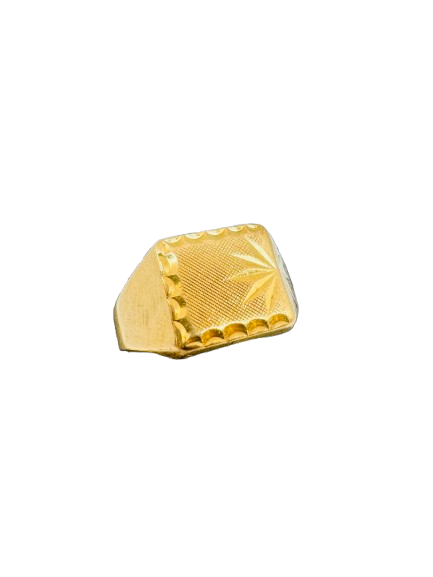 Chevalière en Or Jaune 18K Taille 55
