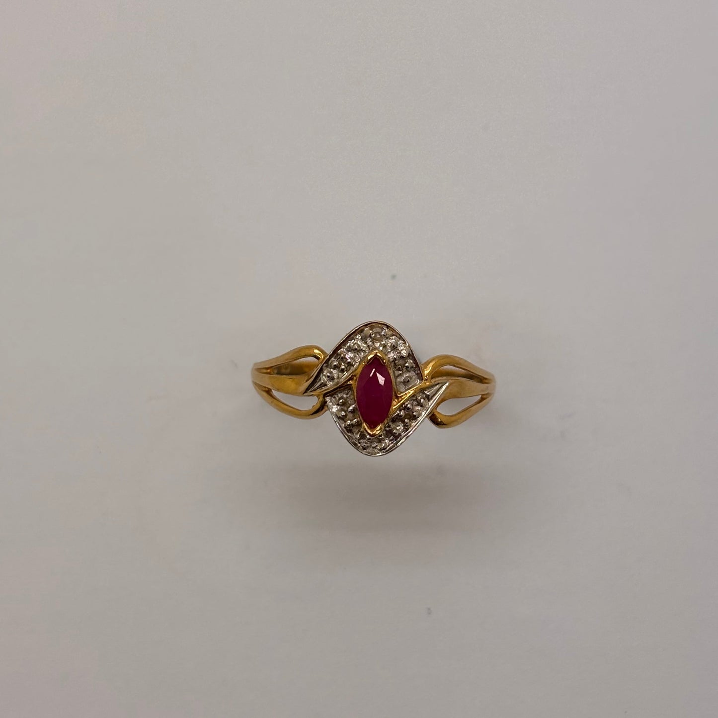 Bague en or jaune et blanc 18K Taille-62