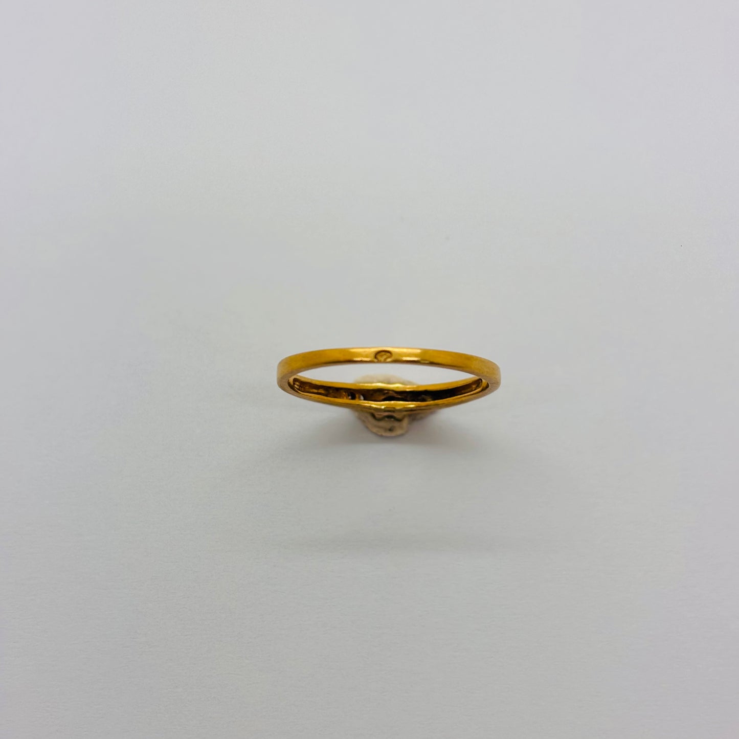 Bague solitaire en or jaune 18K Taille-54