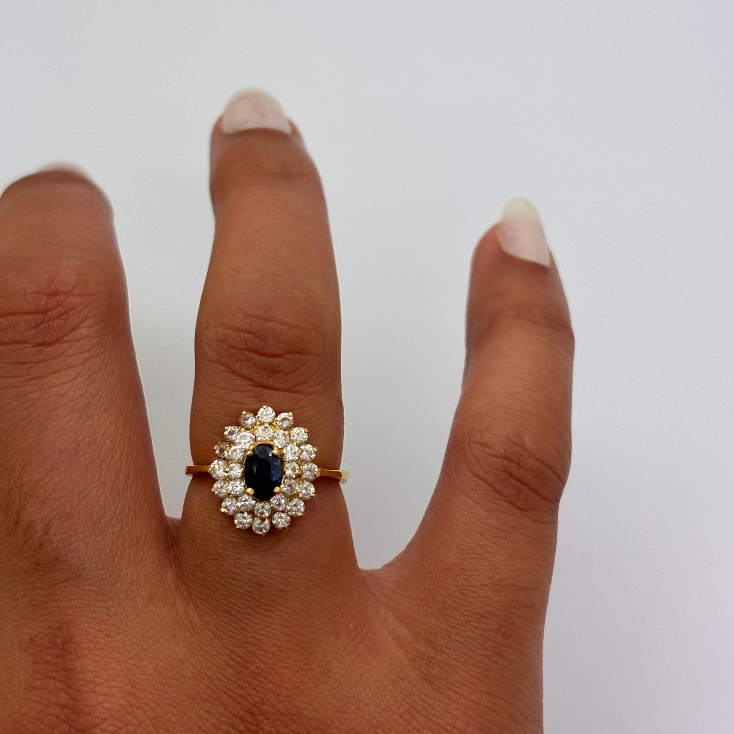 Bague Marguerite en Or Jaune 18K Taille-52