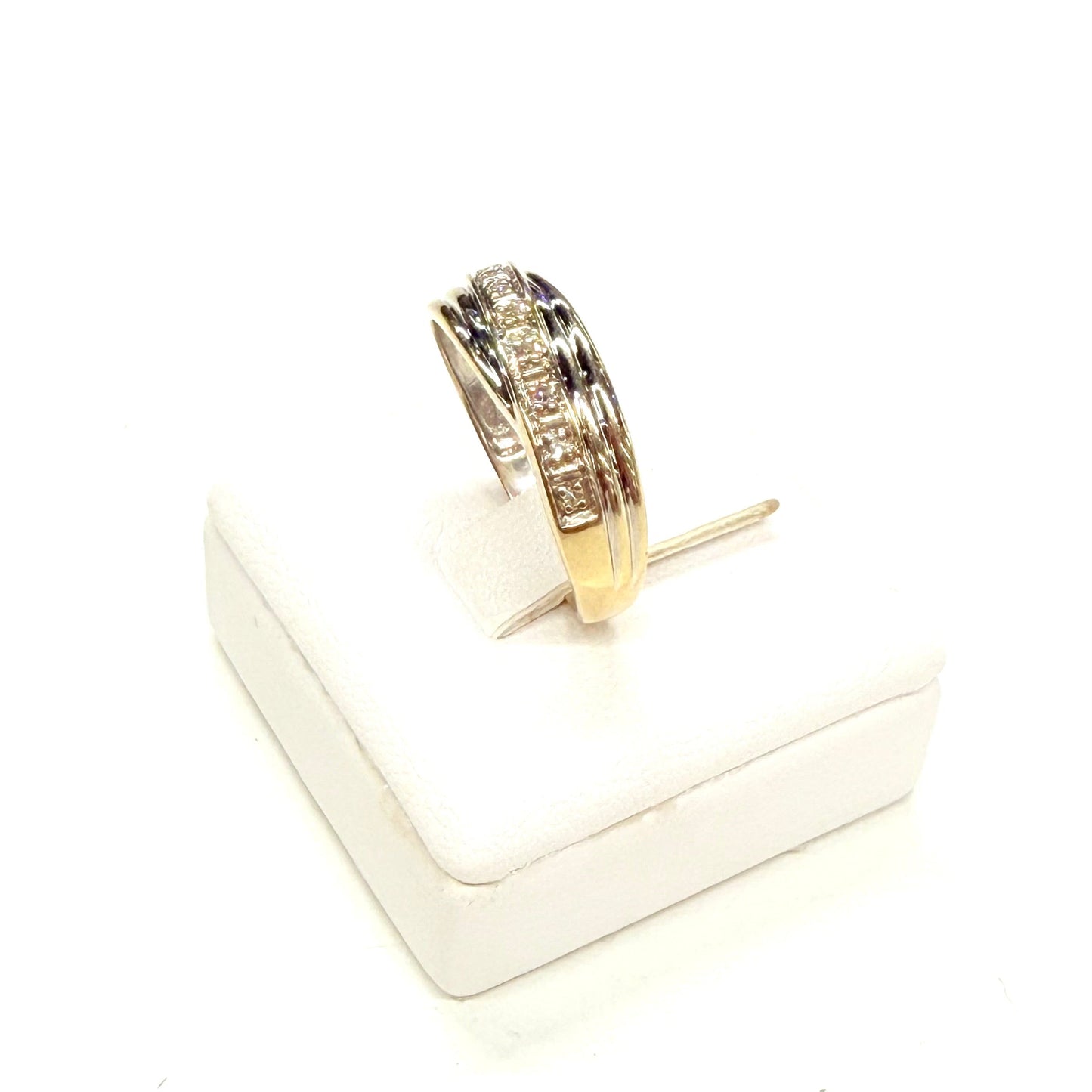 Bague en Or Blanc et Diamants 18k - Taille 52