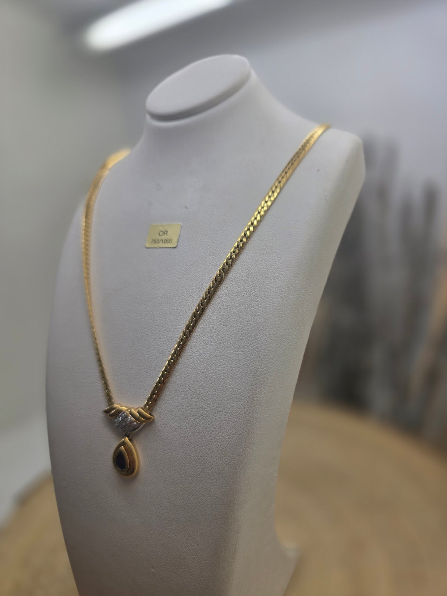 Collier Princesse en Or Jaune 18K 9.54 Grs