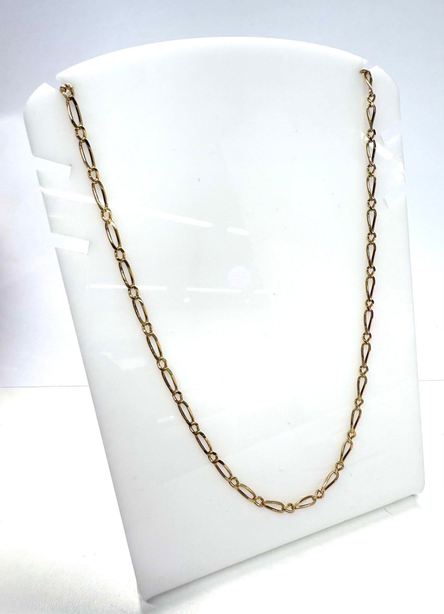 Collier Chaîne Figaro Or Jaune 18k Lg 66