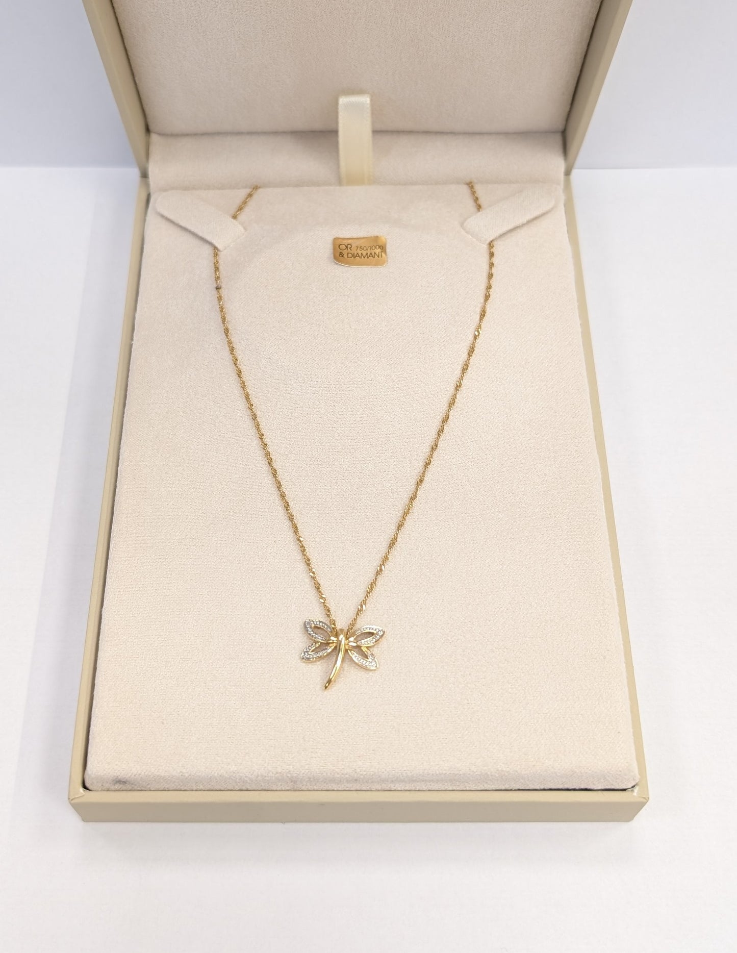 Collier Princesse Torsadé Or Jaune 18K 2.63 Grs