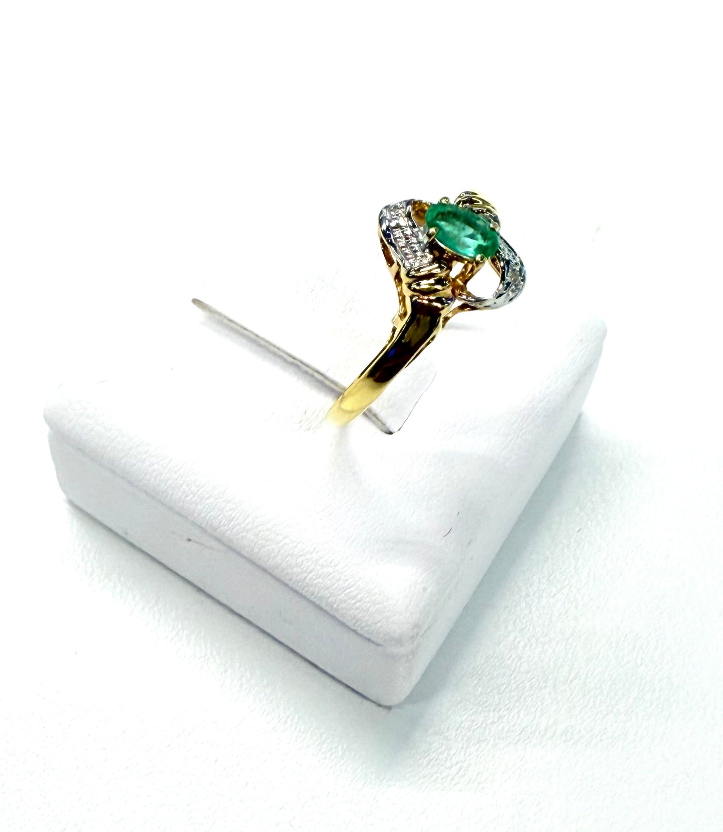 Bague Or Jaune et Blanc 18K 130 Grs - Taille 55
