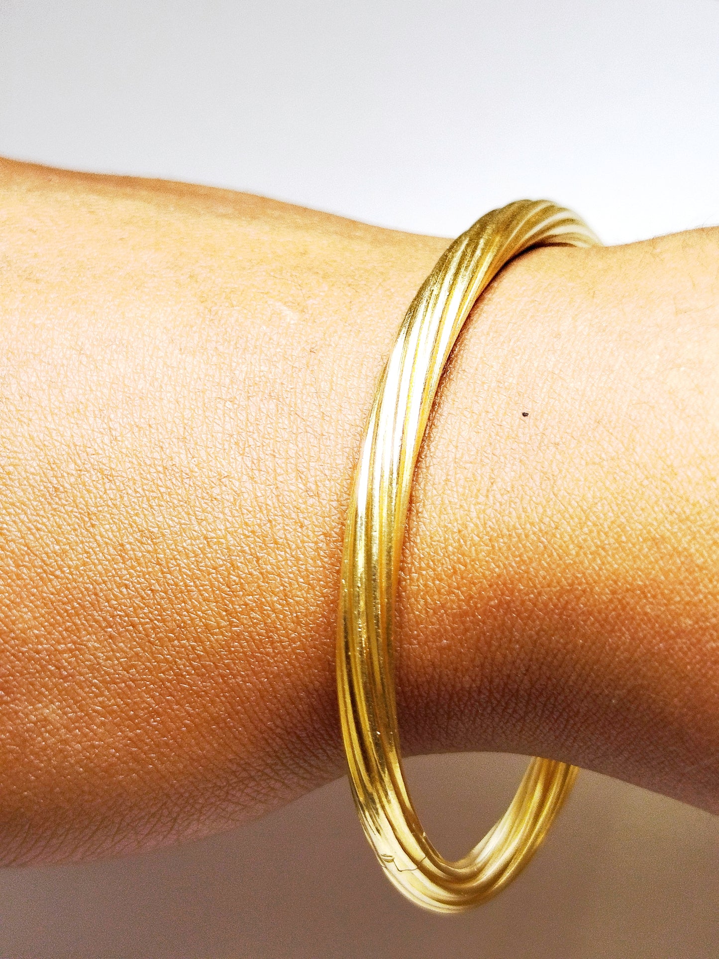 Bracelet Jonc en Or Jaune 18K 16.59 Grs