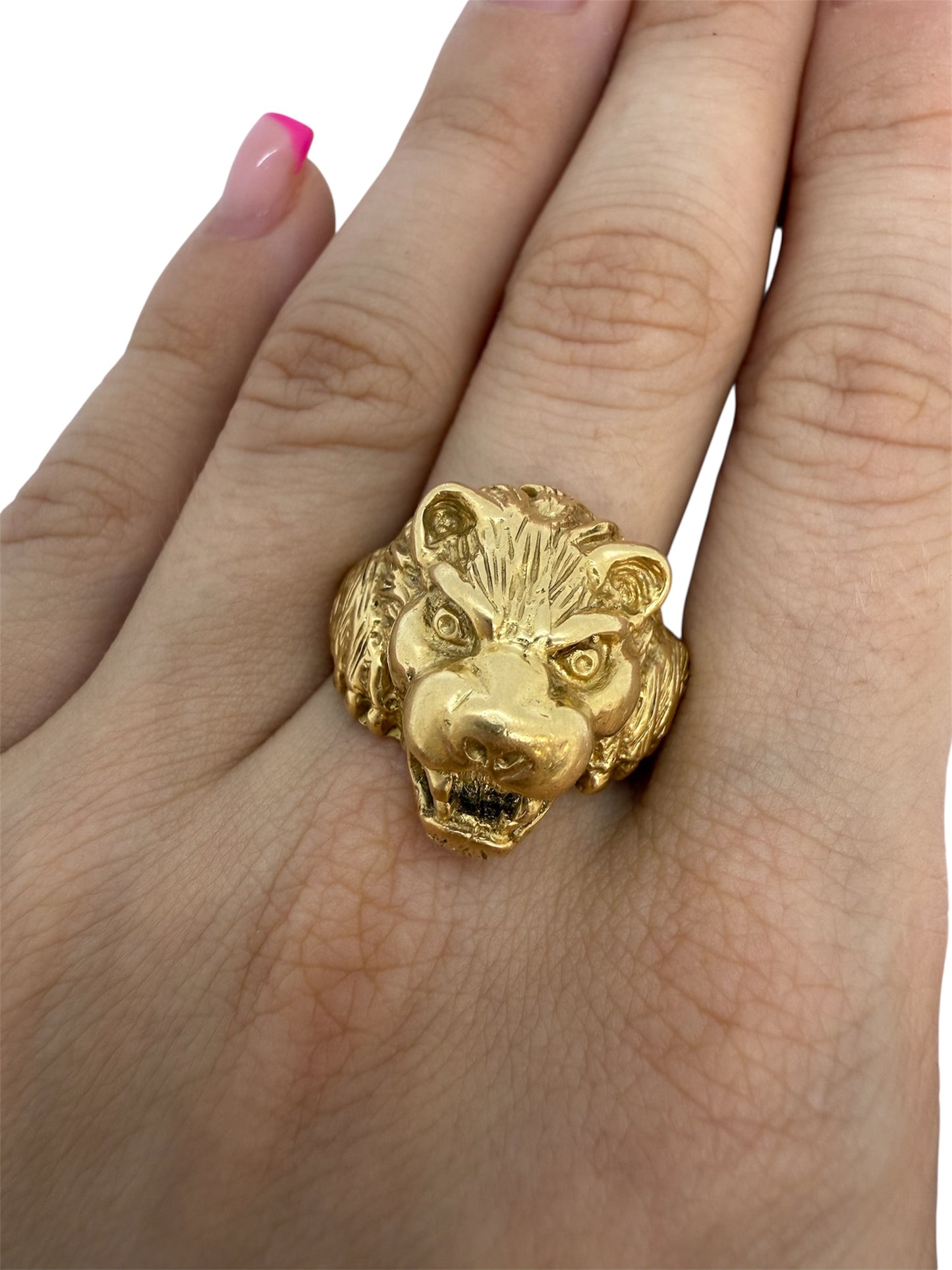 Bague Solitaire en Or Jaune 18K Taille-61