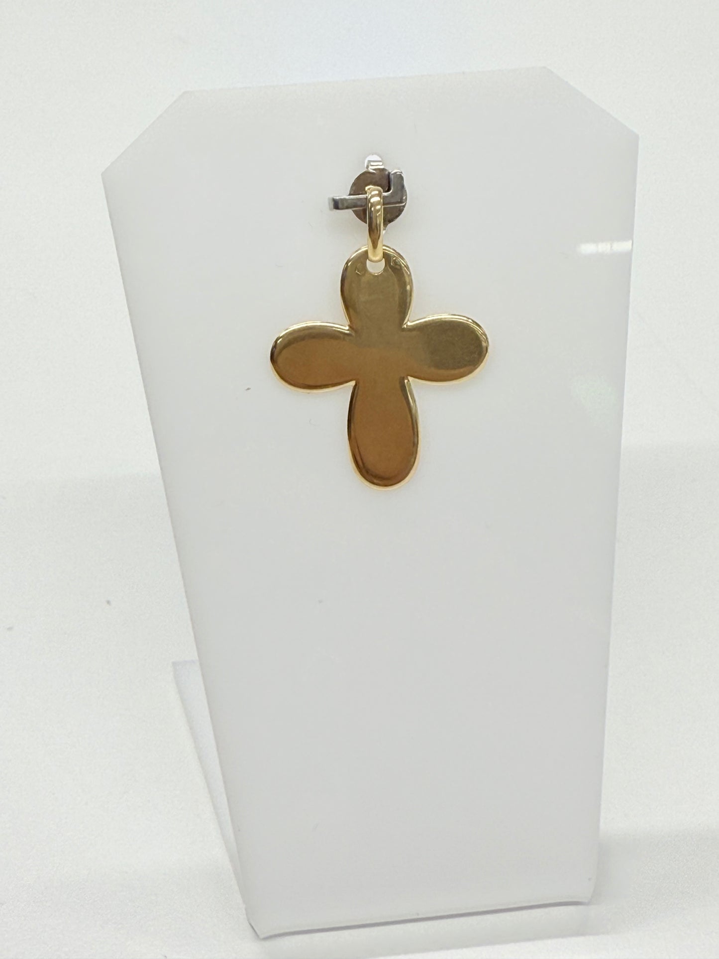 Pendentif croix en Or jaune 18k 3cm