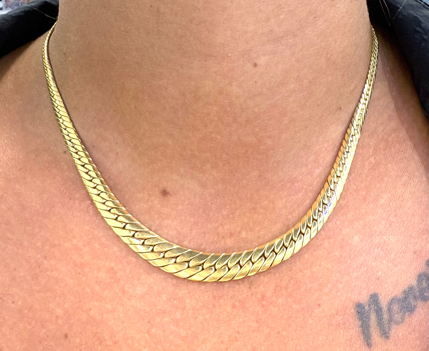 Collier Ras du Cou Or Jaune 18k 13.04 Grs