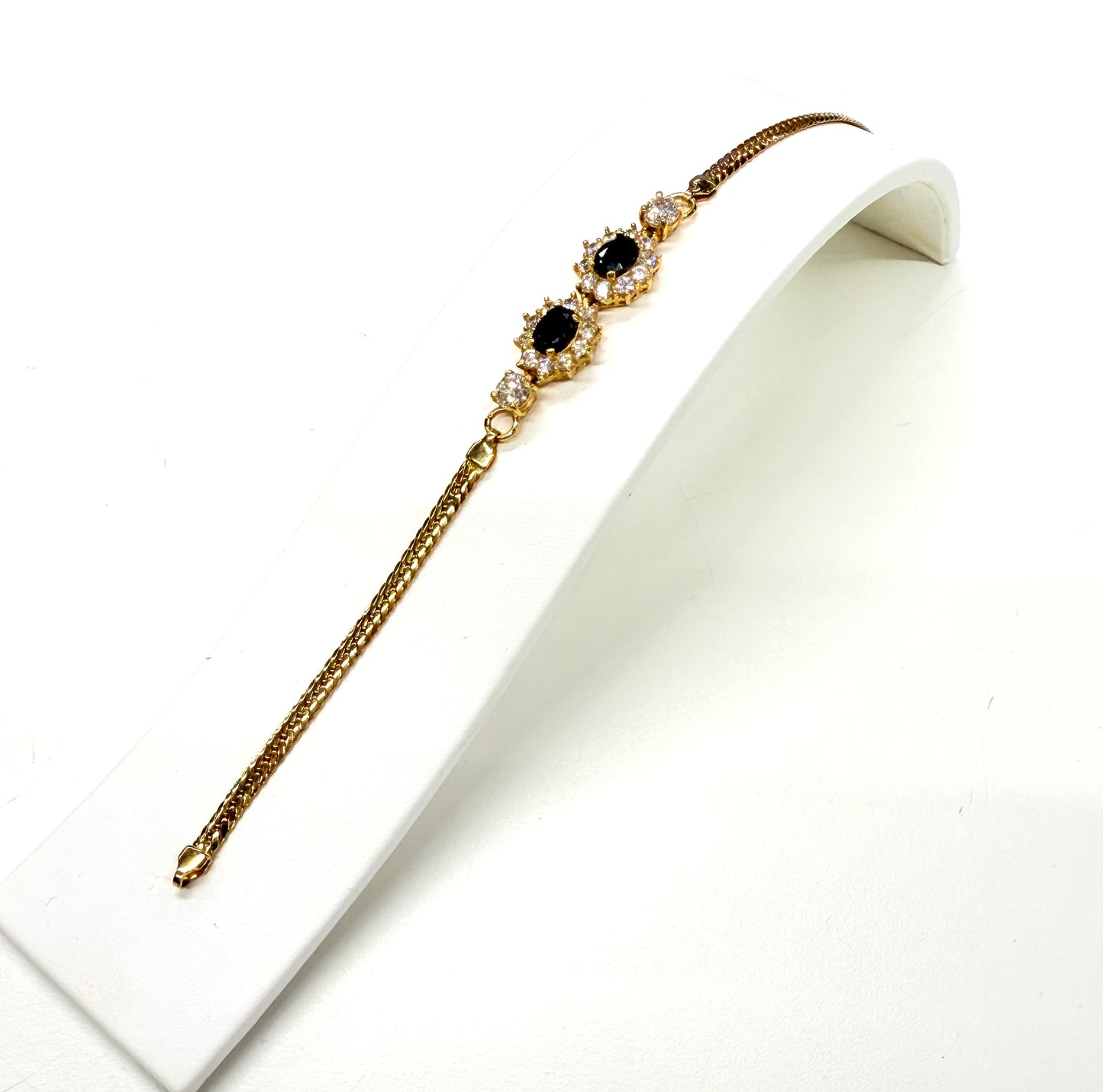 Bracelet maille anglaise en or jaune 18K 8.74 Grs