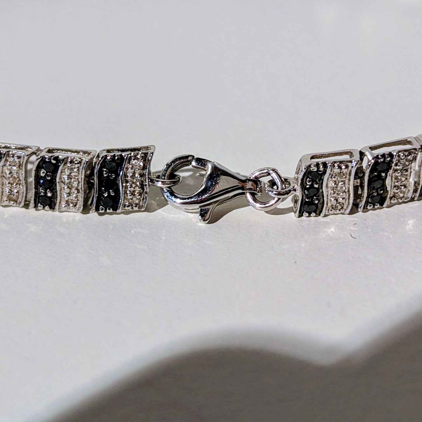 Bracelet Maillon Or Blanc 18K 8.34 Grs