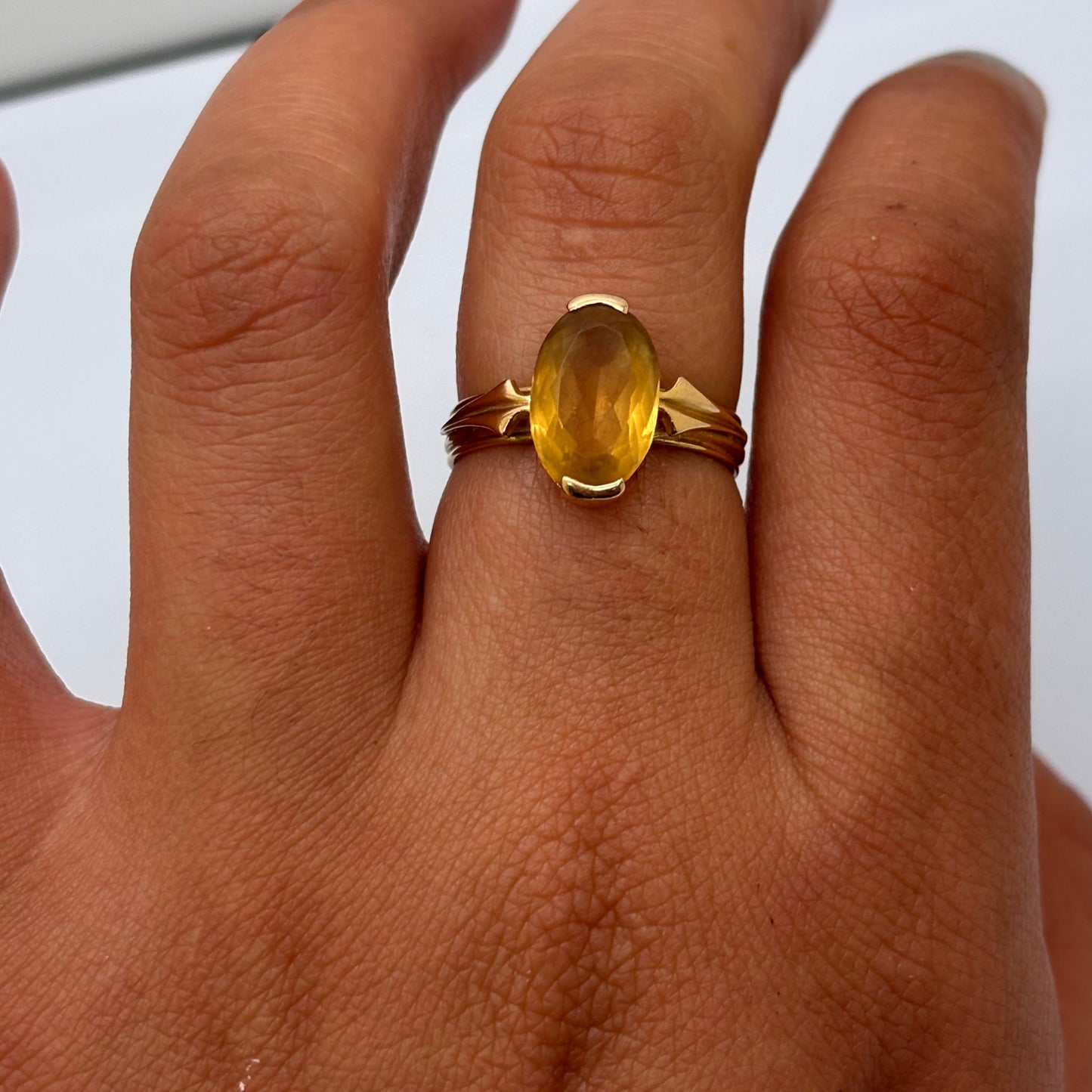Bague en Or Jaune 18K Taille-56