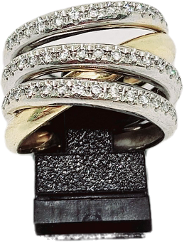 Bague en Or 18K et diamants T.55