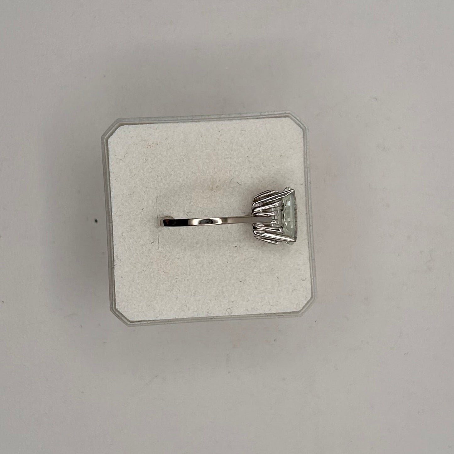 Bague Empierrée Aigue Marine Or Blanc 18K