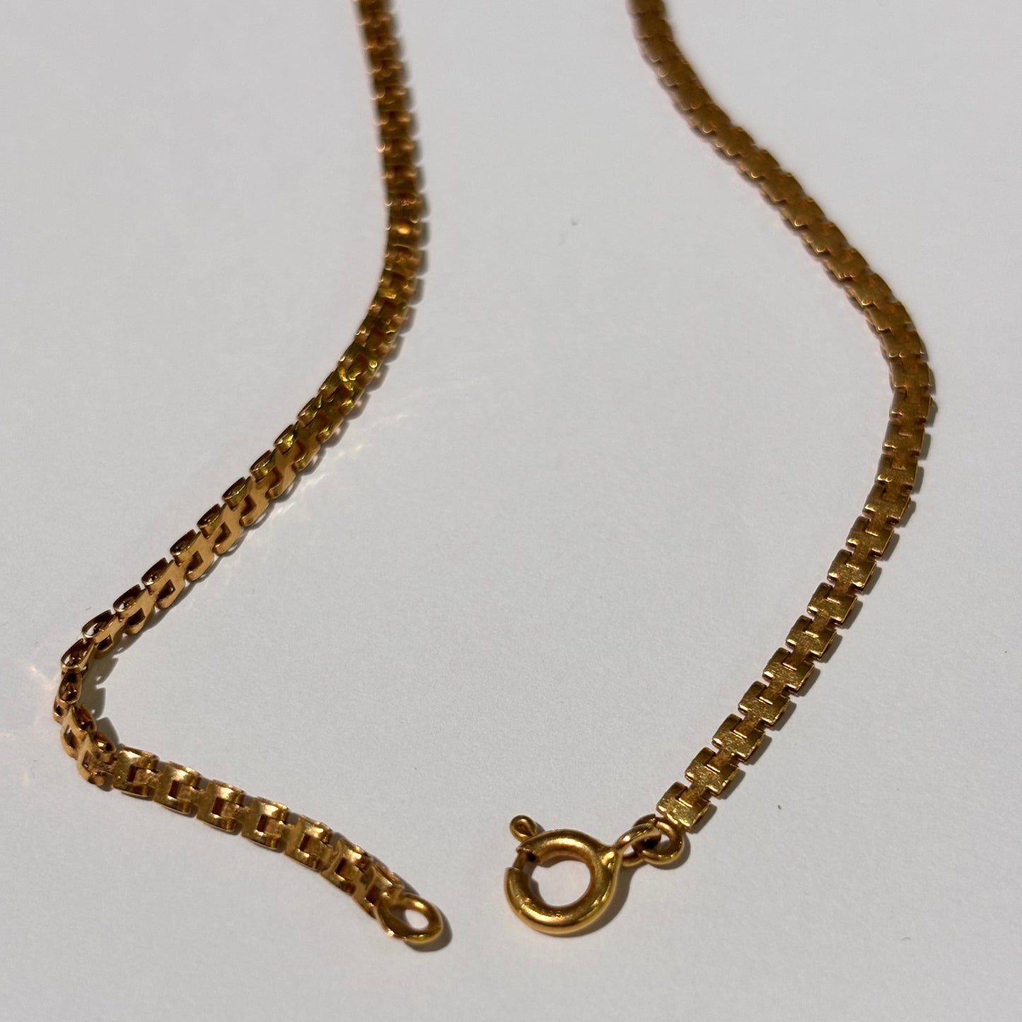 Collier Princesse en Or Jaune 18K avec 14 Pierres