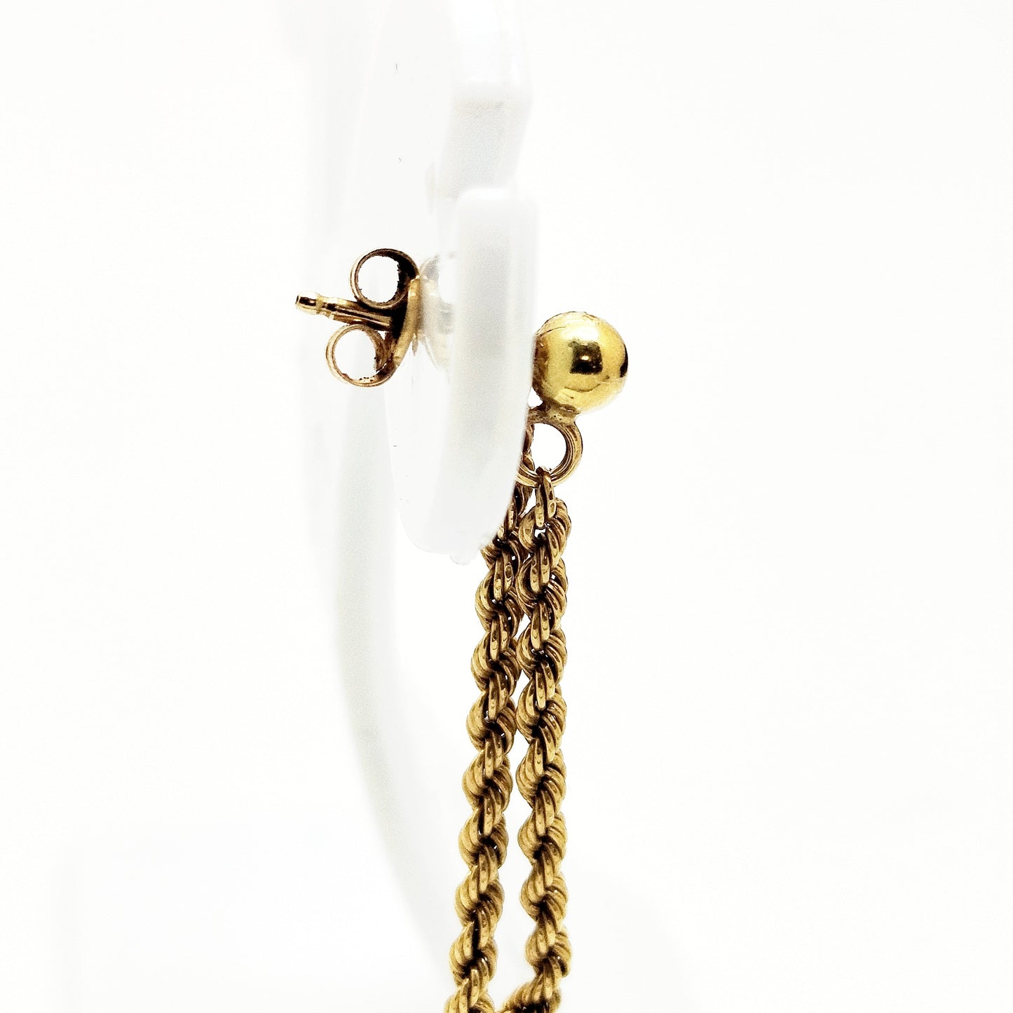 Boucles d'oreilles en or jaune 18 carats