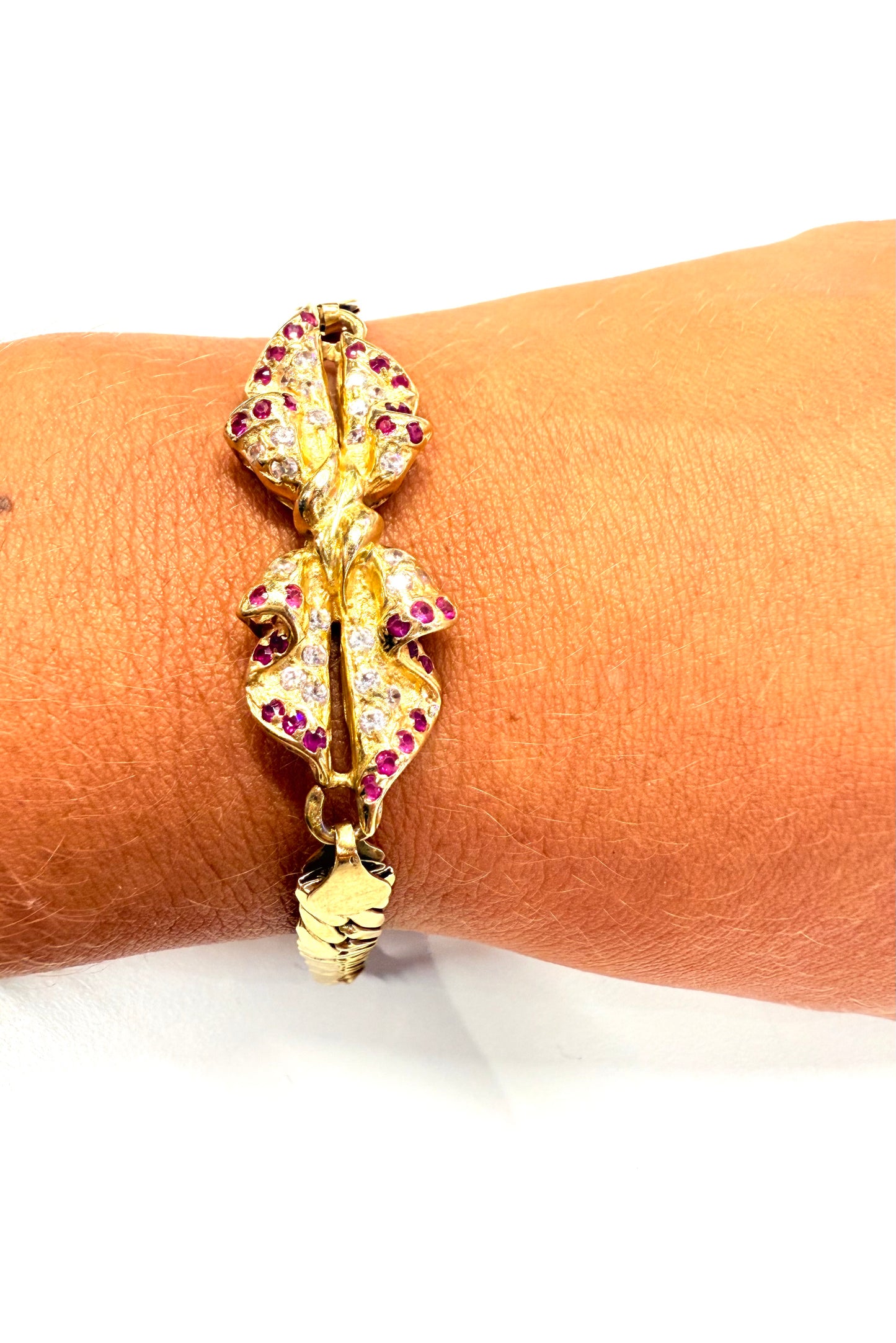 Bracelet Maille Anglaise en or jaune 18K 13.79 Grs