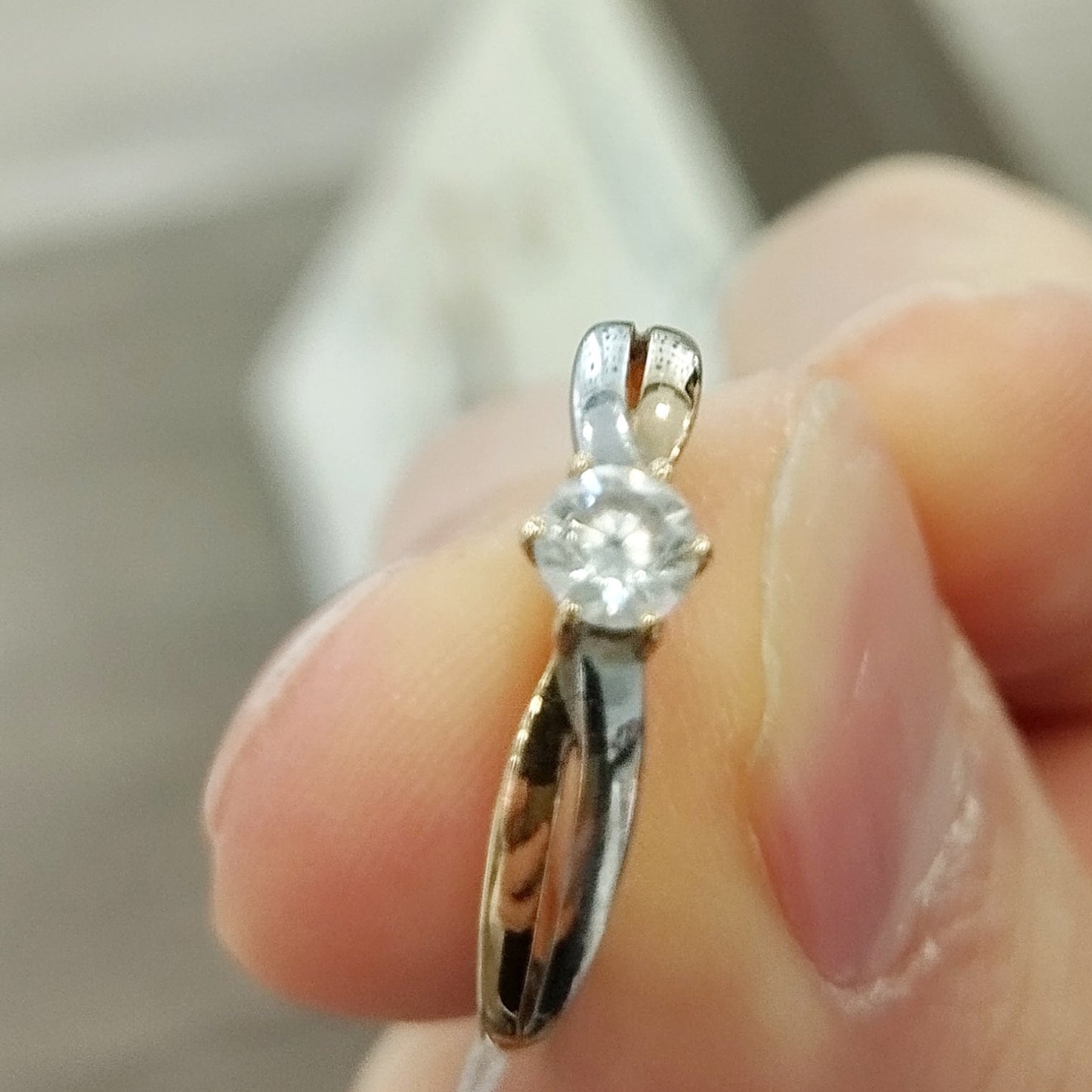 Solitaire 2 Ors avec Oxyde de Zirconium