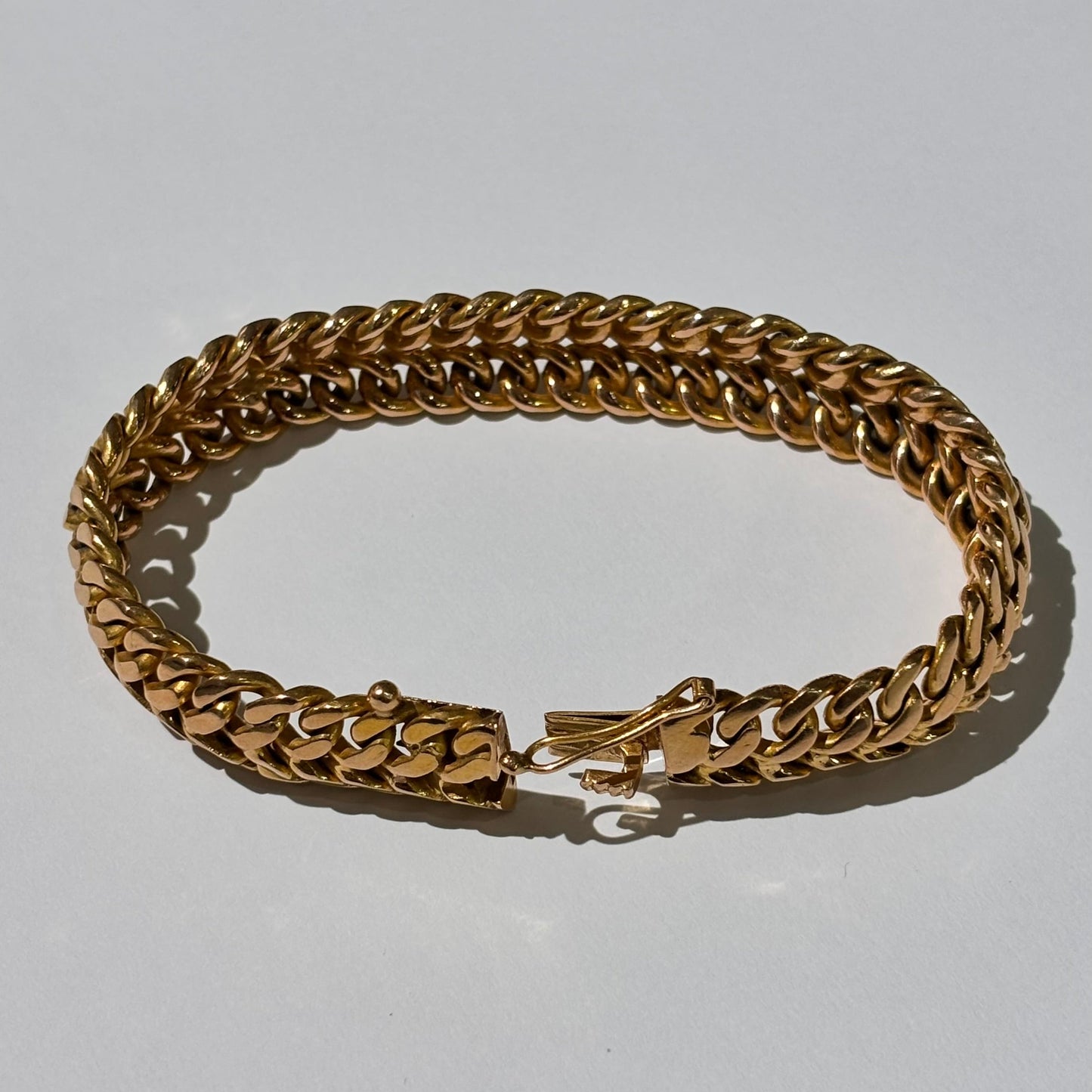 Bracelet maille Américaine en Or Jaune 18K