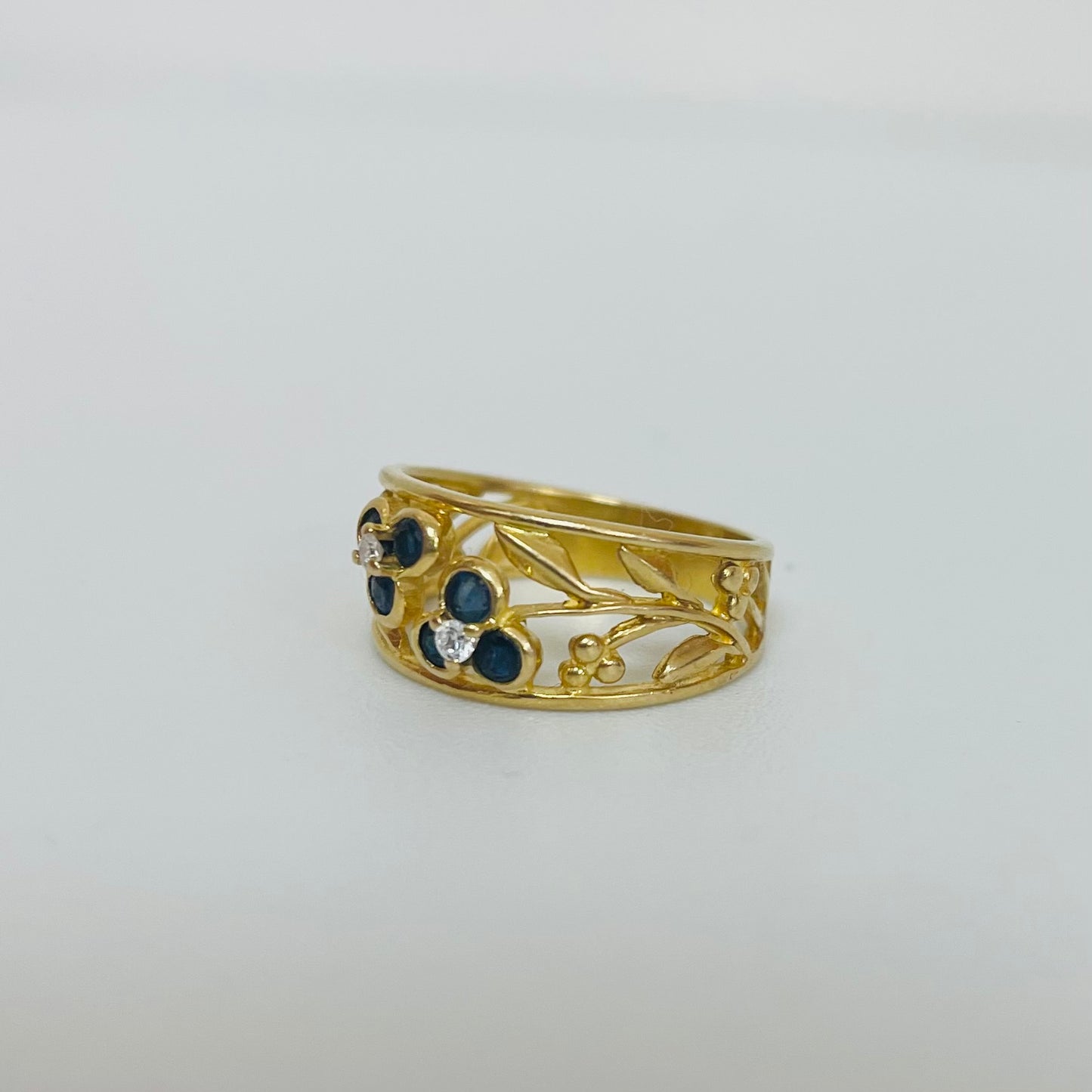 Bague en Or Jaune 18K Taille-55