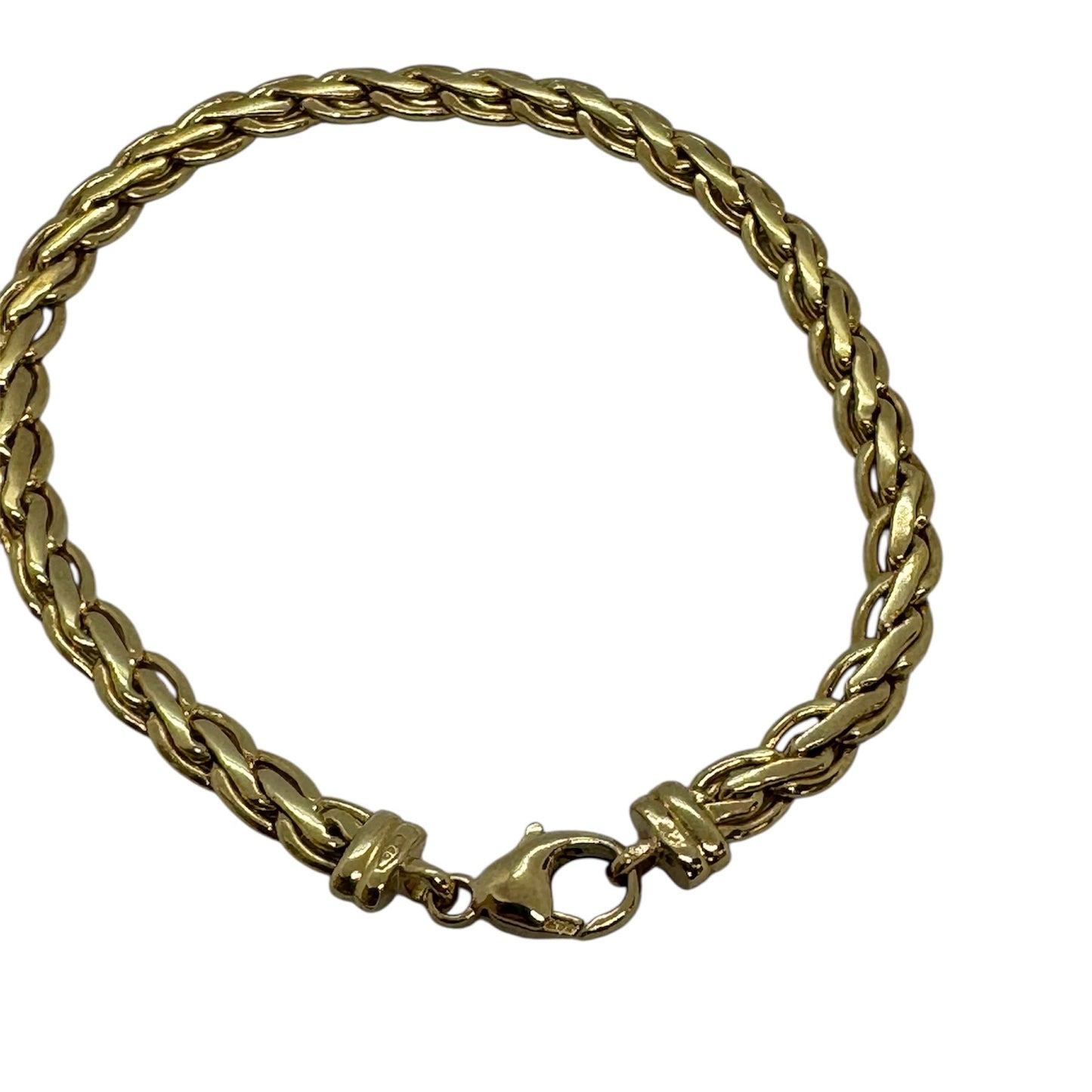 Bracelet Gourmette en Or Jaune 18K Poids-5.85g