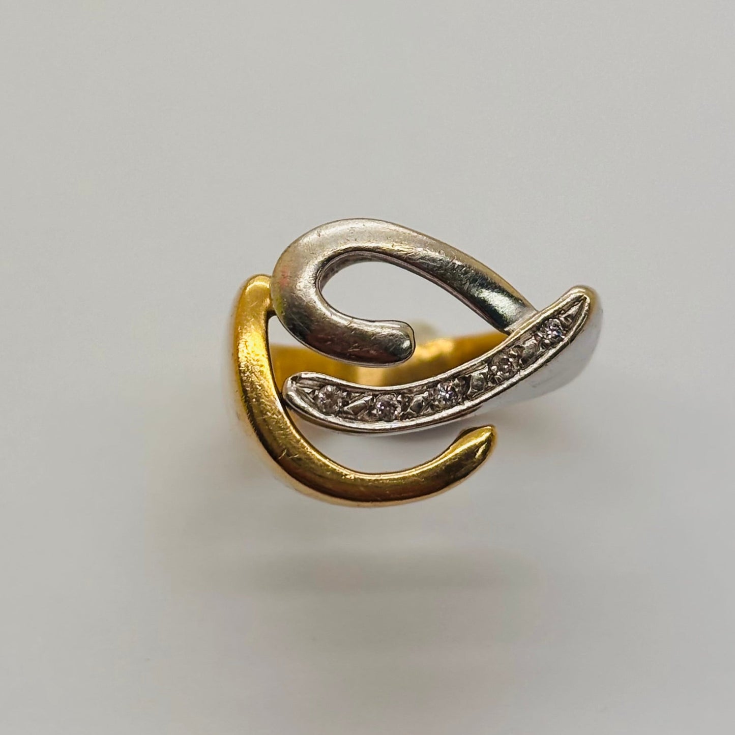 Bague en or 18K avec diamants Taille-52