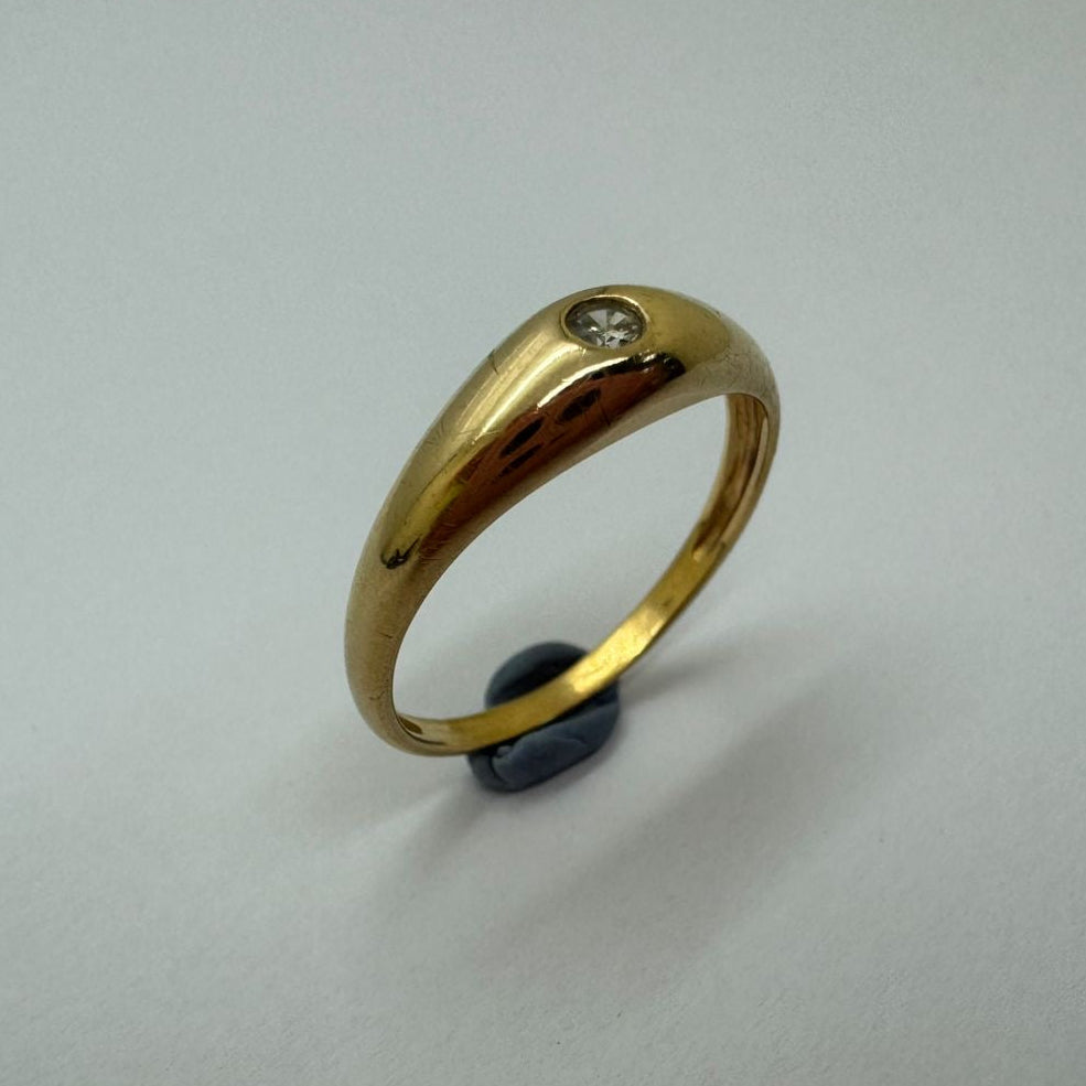Bague Chevalière en Or Jaune 18K Taille-53
