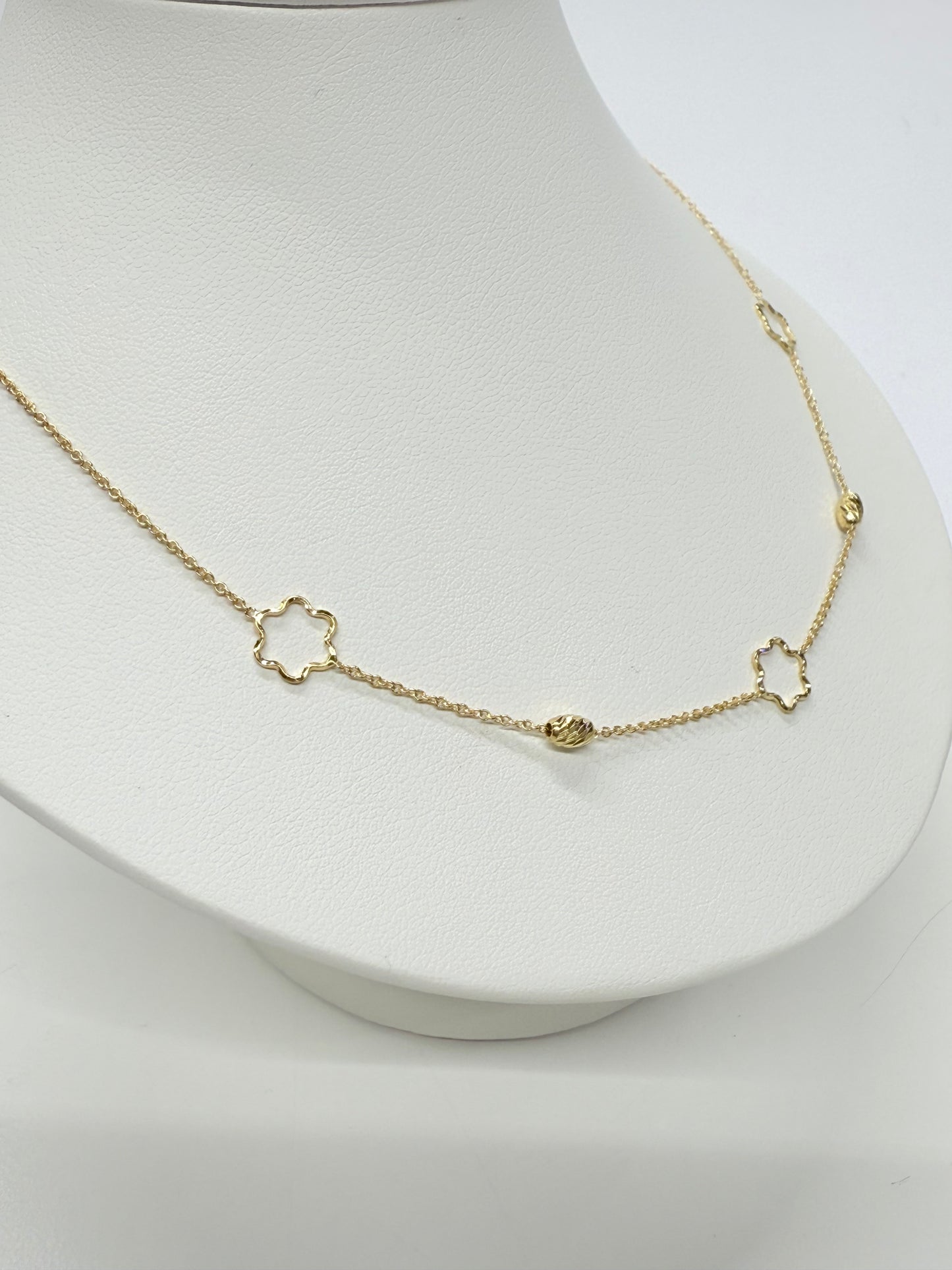Collier Ras du Cou Or Jaune 18k Forçat Lg 46cm