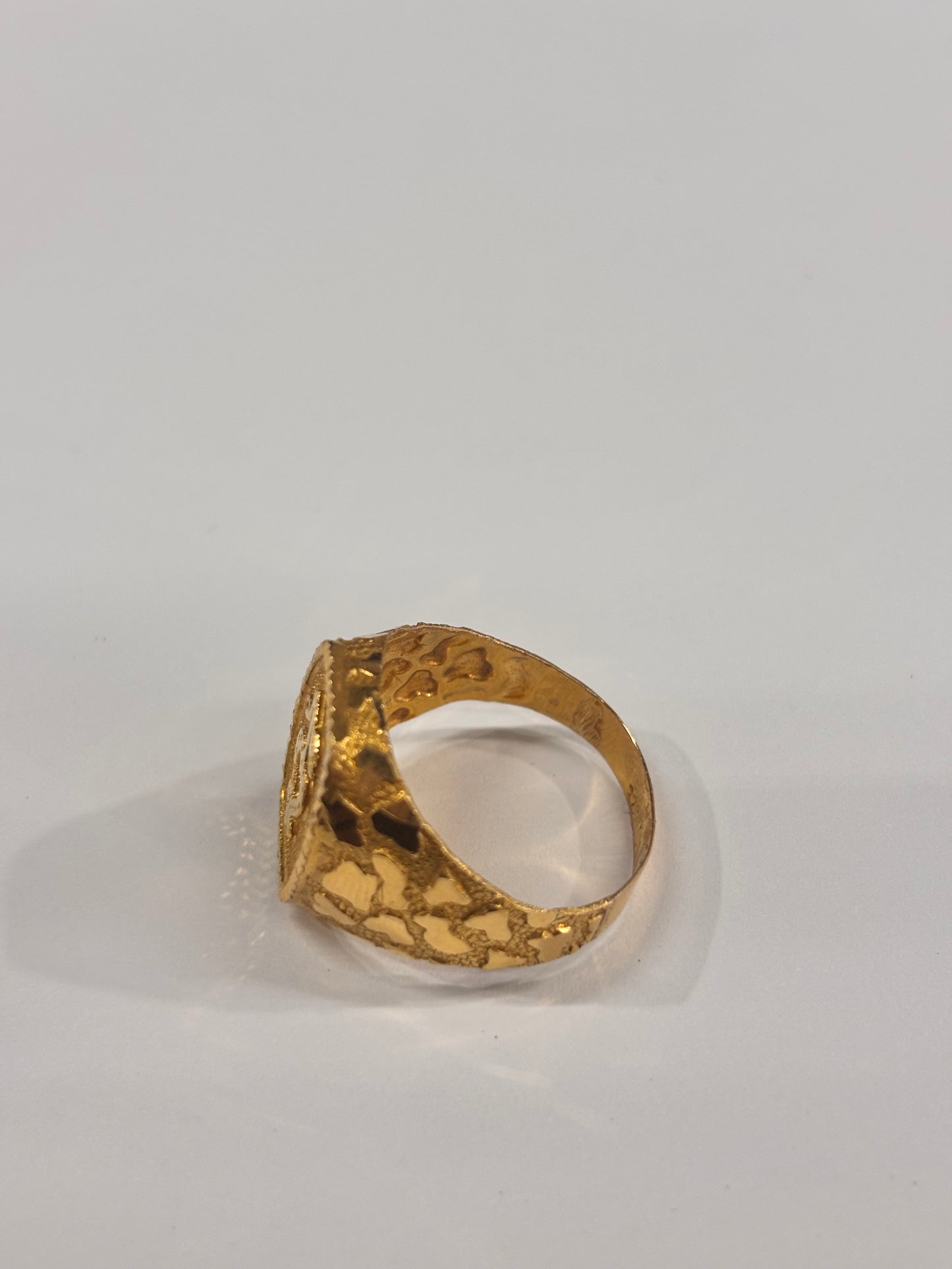 Bague en or jaune 22K Taille-60