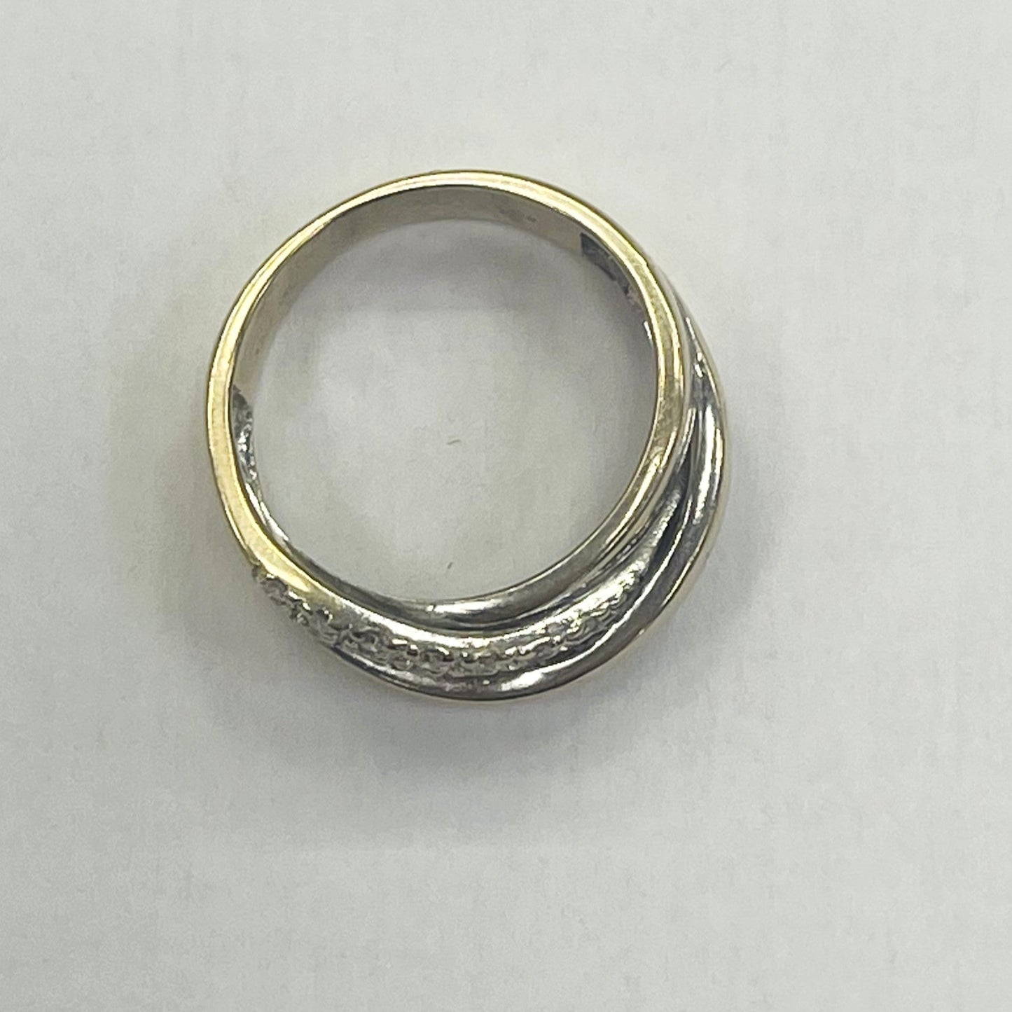 Bague Or Blanc 18K avec Diamants 5.70 Grs - Taille 54