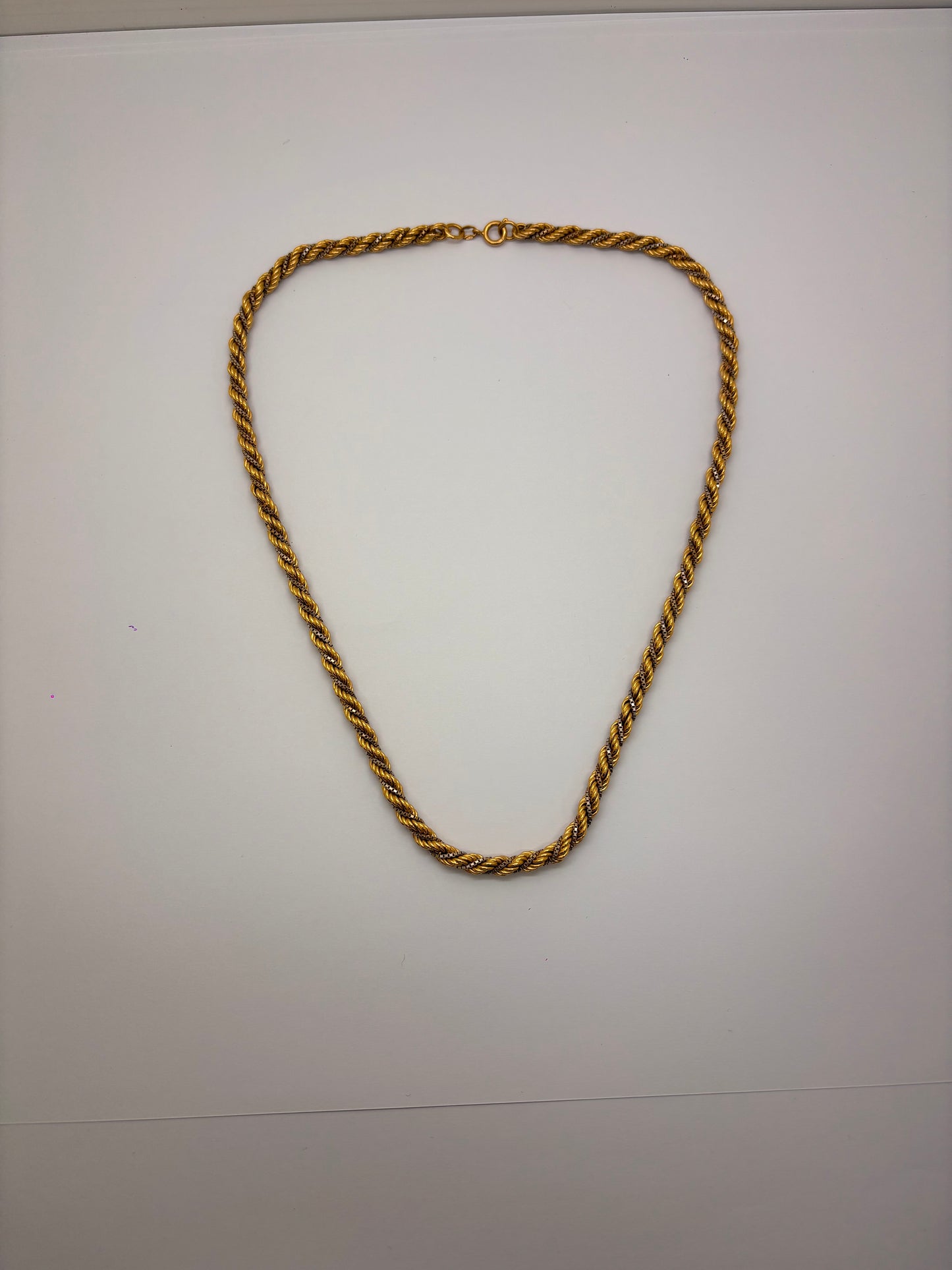 Collier Princesse 18 carats, en or jaune et blanc