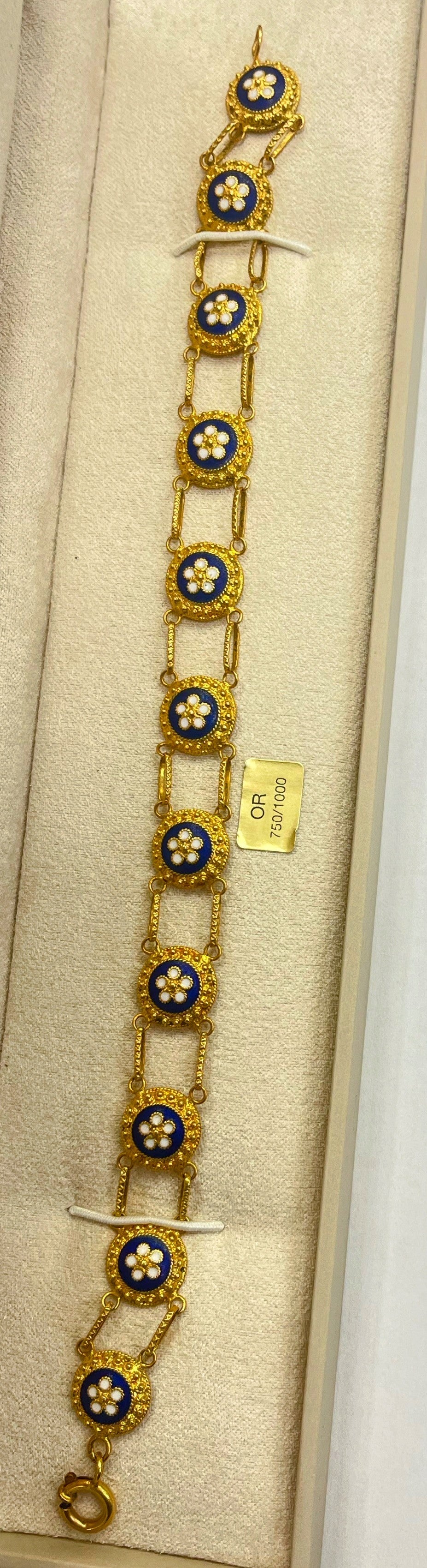 Bracelet Fantaisie en Or Jaune 20K 12.72 Grs