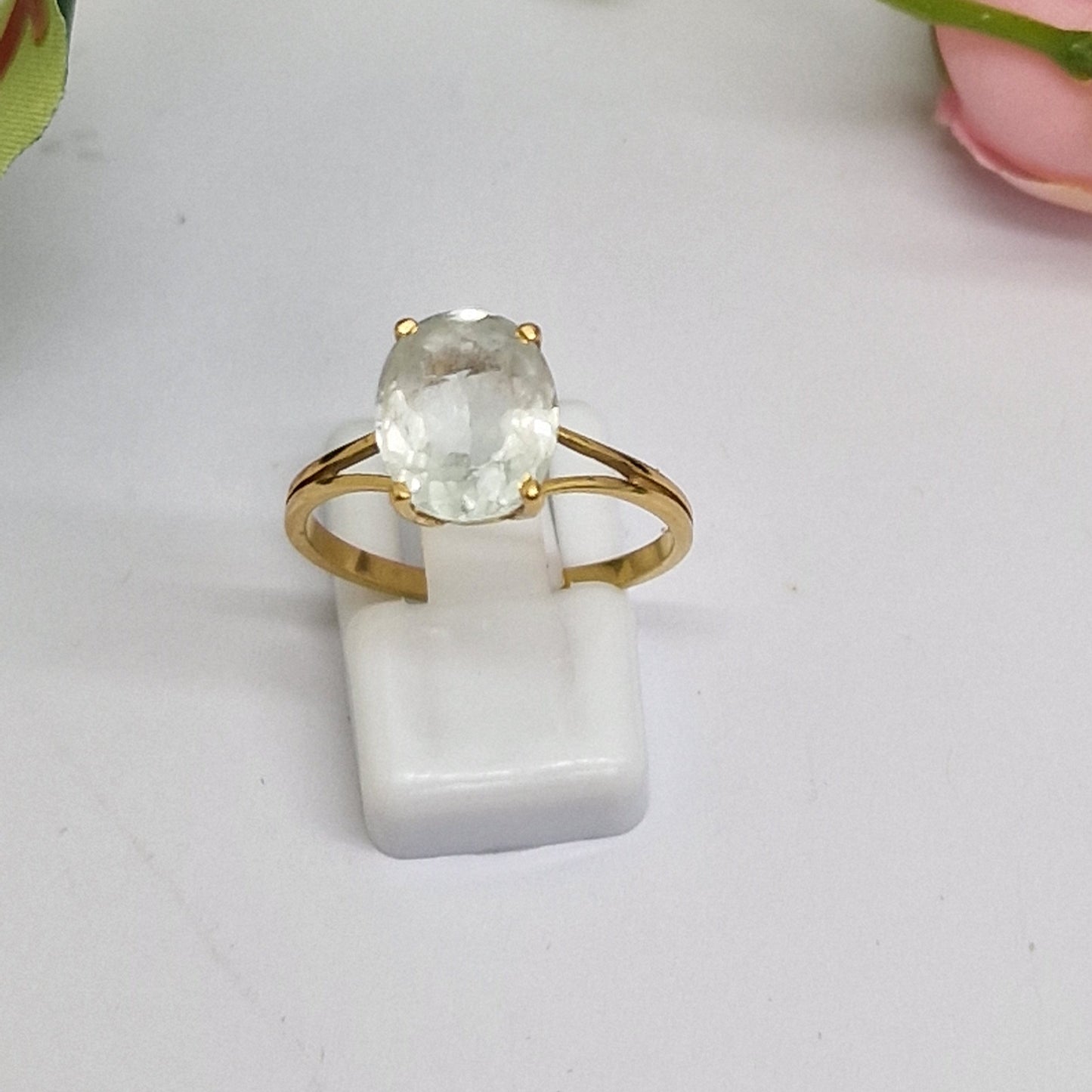 Solitaire en Or jaune 18K Taille-56