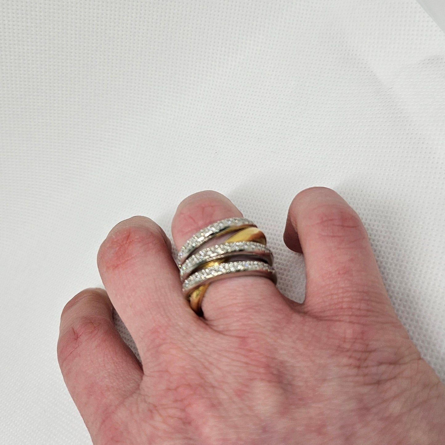 Bague en Or 18K et diamants T.55